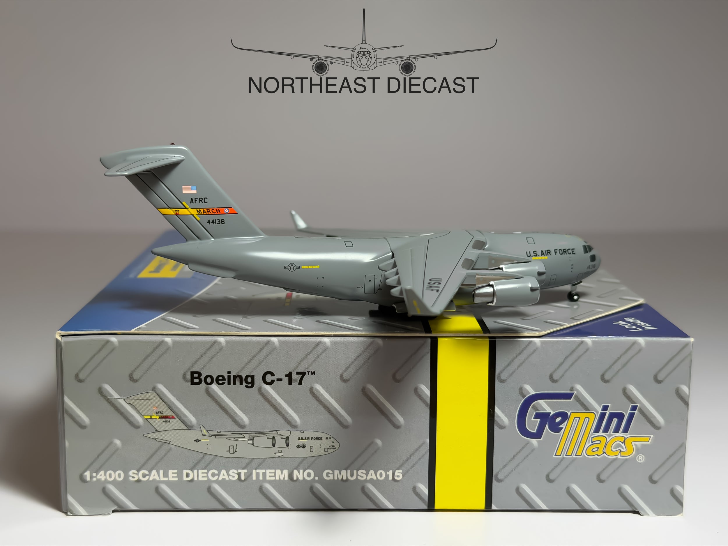USAF Boeing C-17 1:400 Gemini Jets 044138 (GMUSA015)