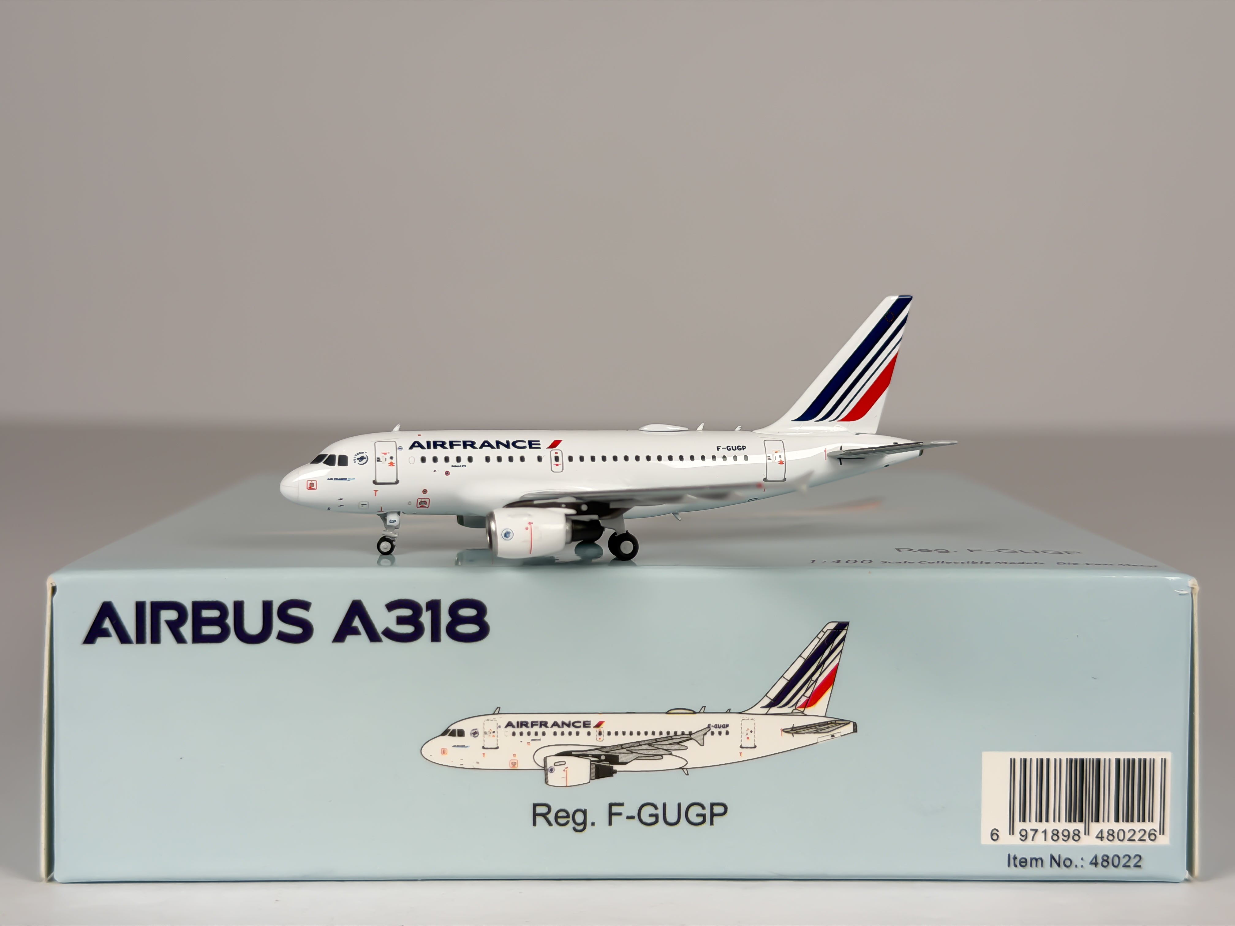Air France Airbus A318-100 1:400 NG Models F-GUGP (48022)