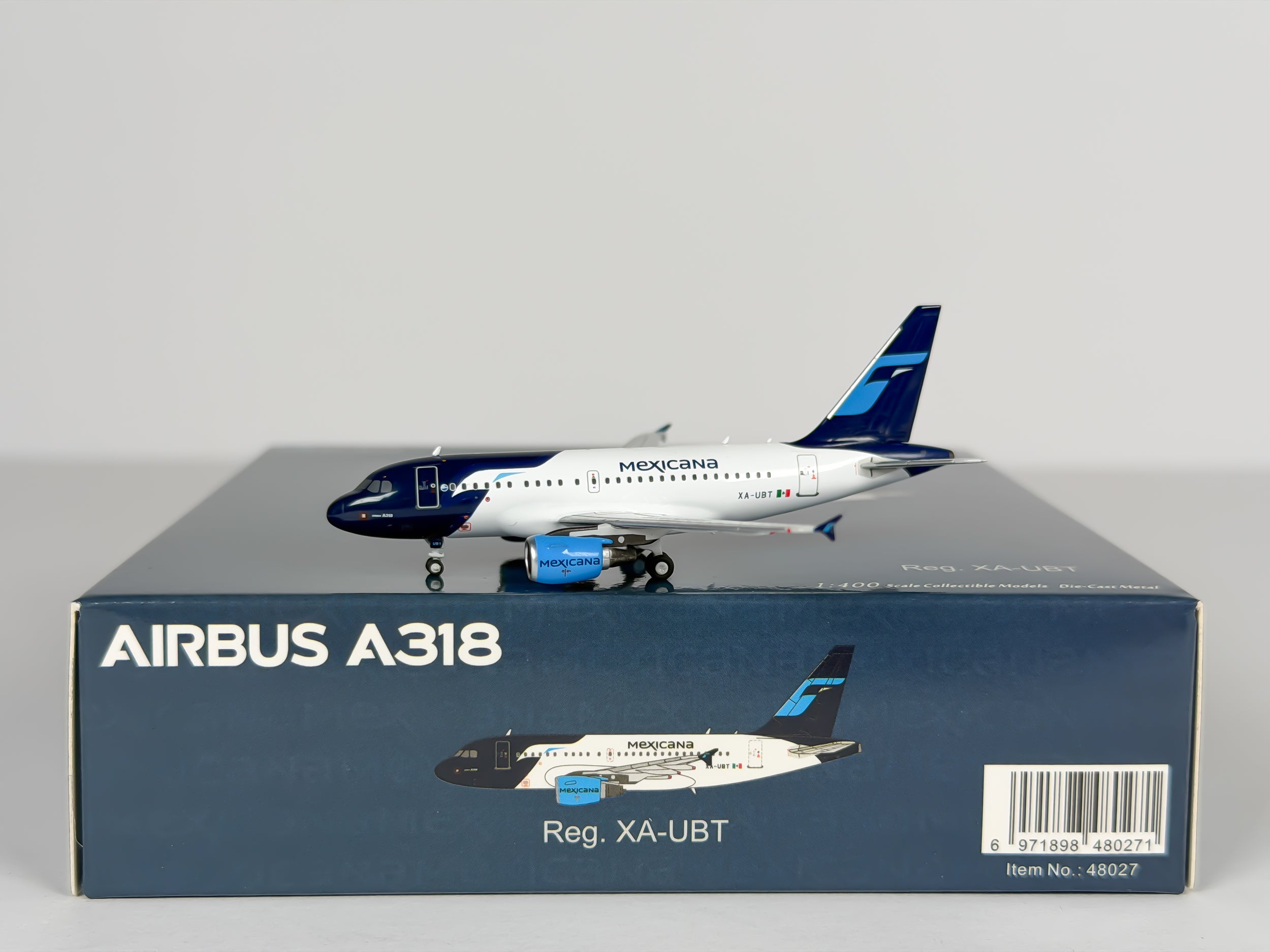 Mexicana Airbus A318-100 1:400 NG Models XA-UBT (48027)