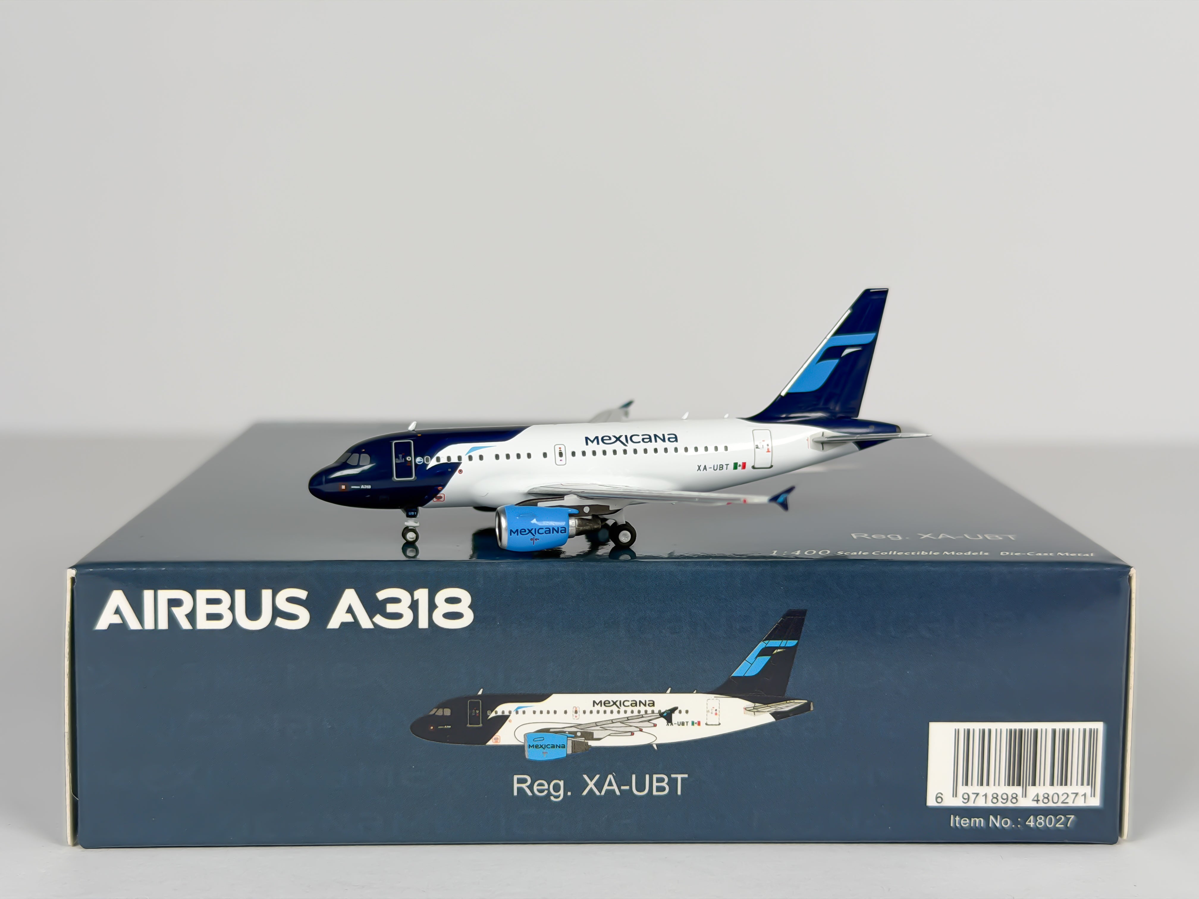 Mexicana Airbus A318-100 1:400 NG Models XA-UBT (48027)