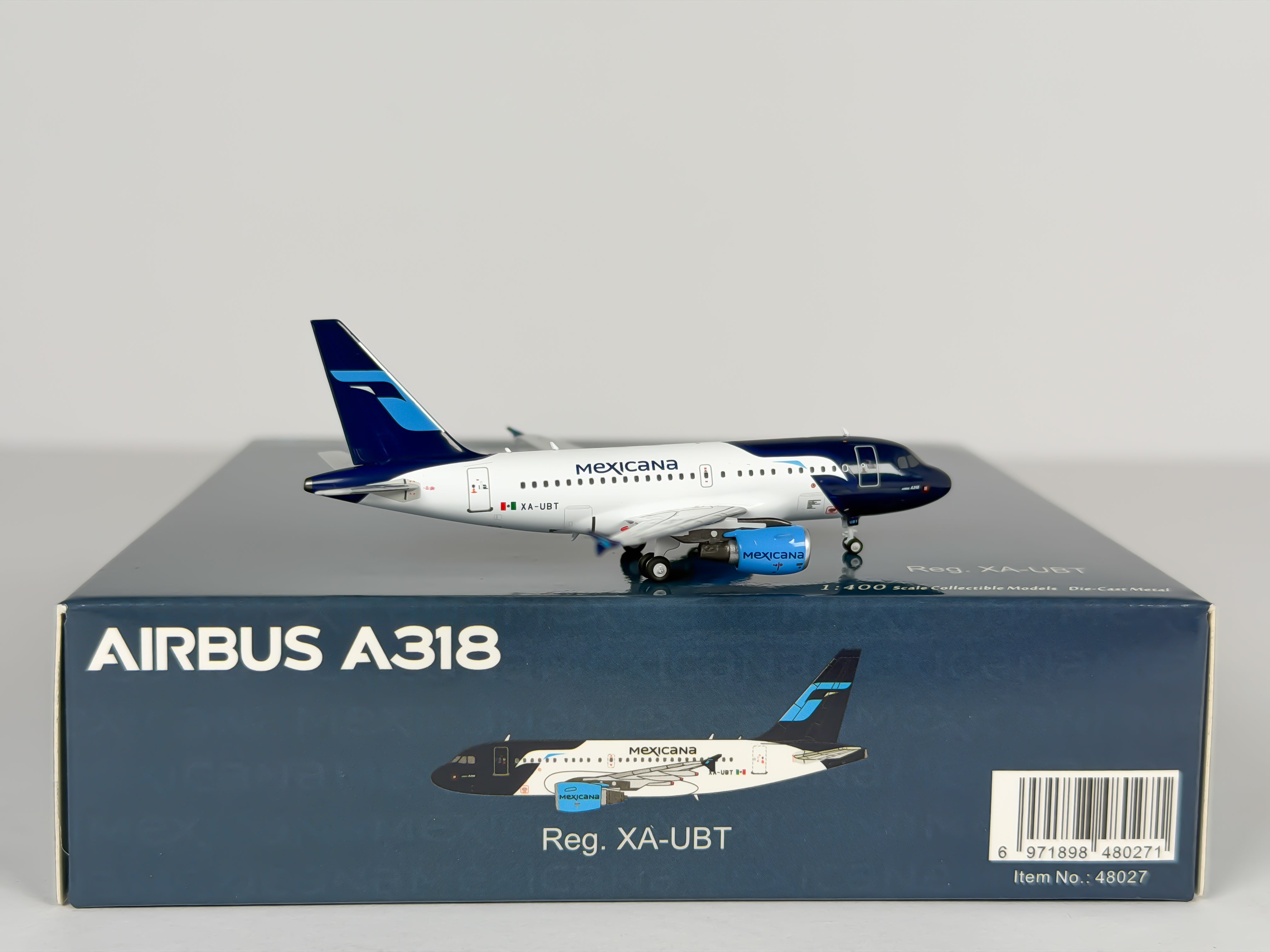 Mexicana Airbus A318-100 1:400 NG Models XA-UBT (48027)