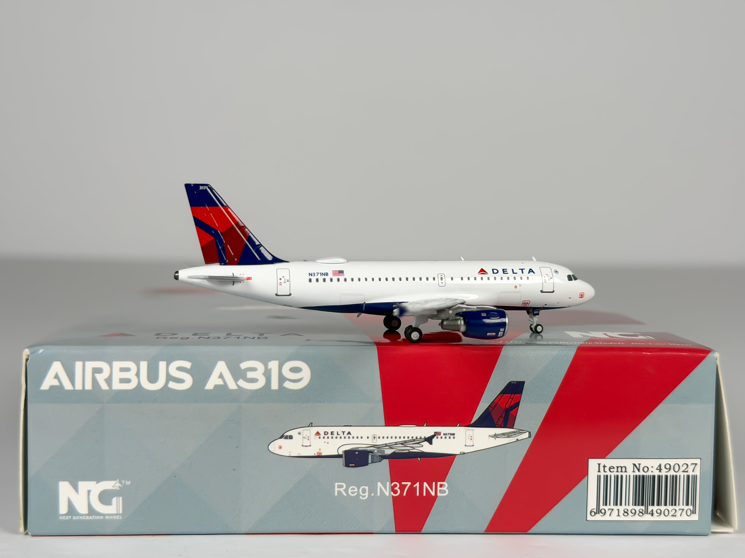 Delta Air Lines Airbus A319 1:400 NG Models N371NB (49027)