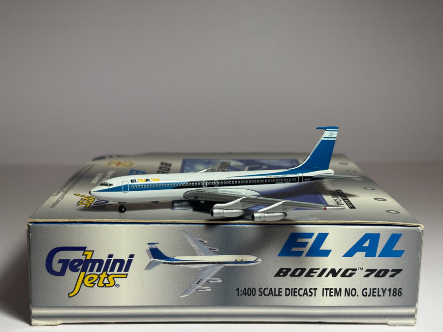Gemini Jets 1:400 El Al Israel Boeing 707-320B 4X-ATS 1970s colors GJELY186
