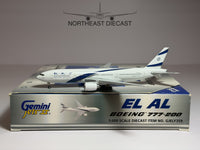 El Al Israel Boeing 777-200 1:400 Gemini Jets 4X-ECA (GJELY359)