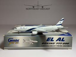 El Al Israel Boeing 777-200 1:400 Gemini Jets 4X-ECA (GJELY359)