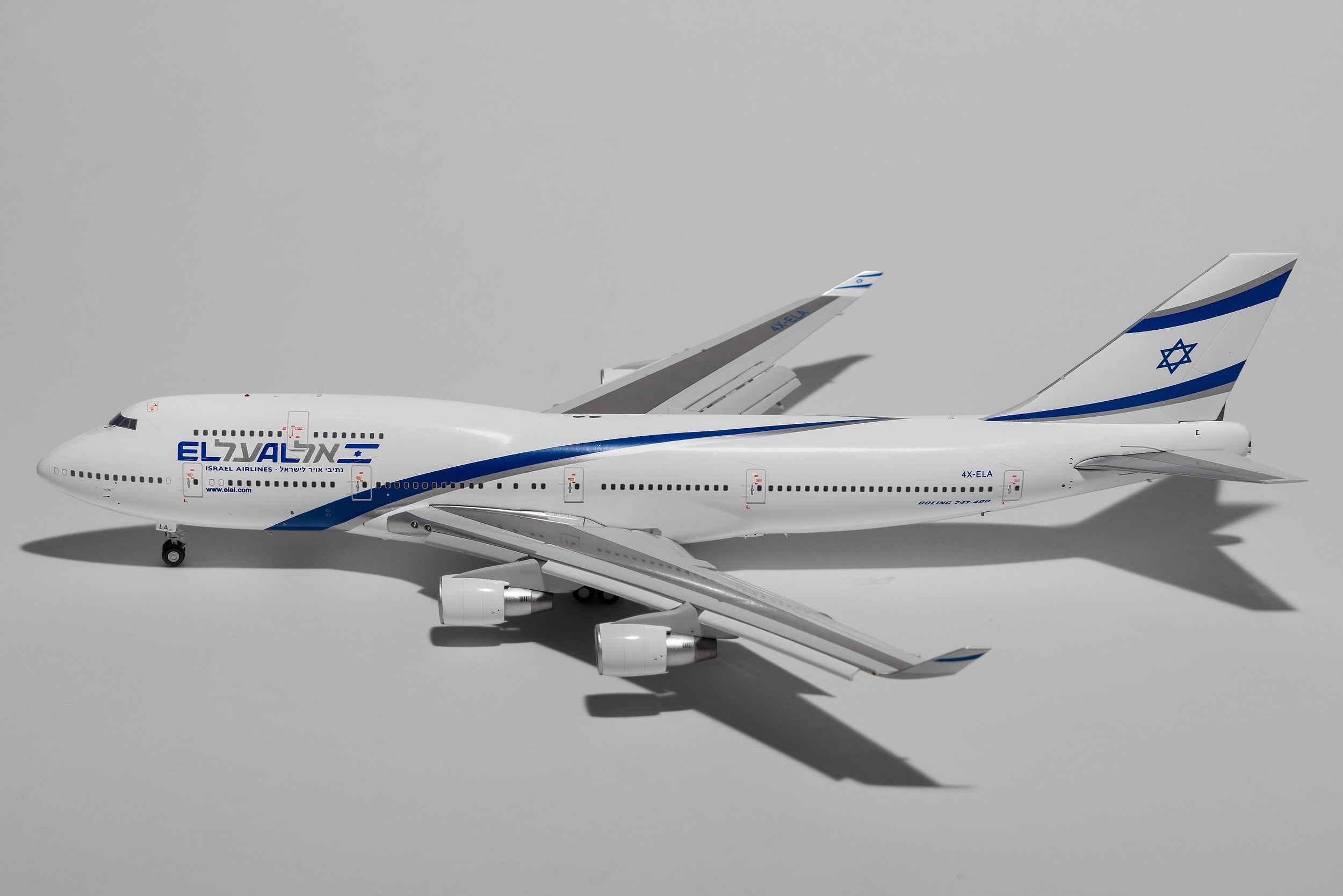 JC Wings 1:200 El Al Boeing 747-400 4X-ELA current colors XX20319A