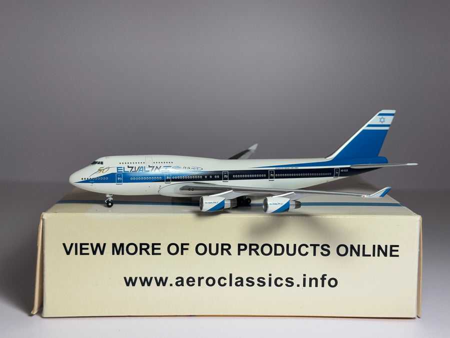 Aeroclassics 1:400 El Al Boeing 747-400 4X-ELB 1980s scheme BB420061101