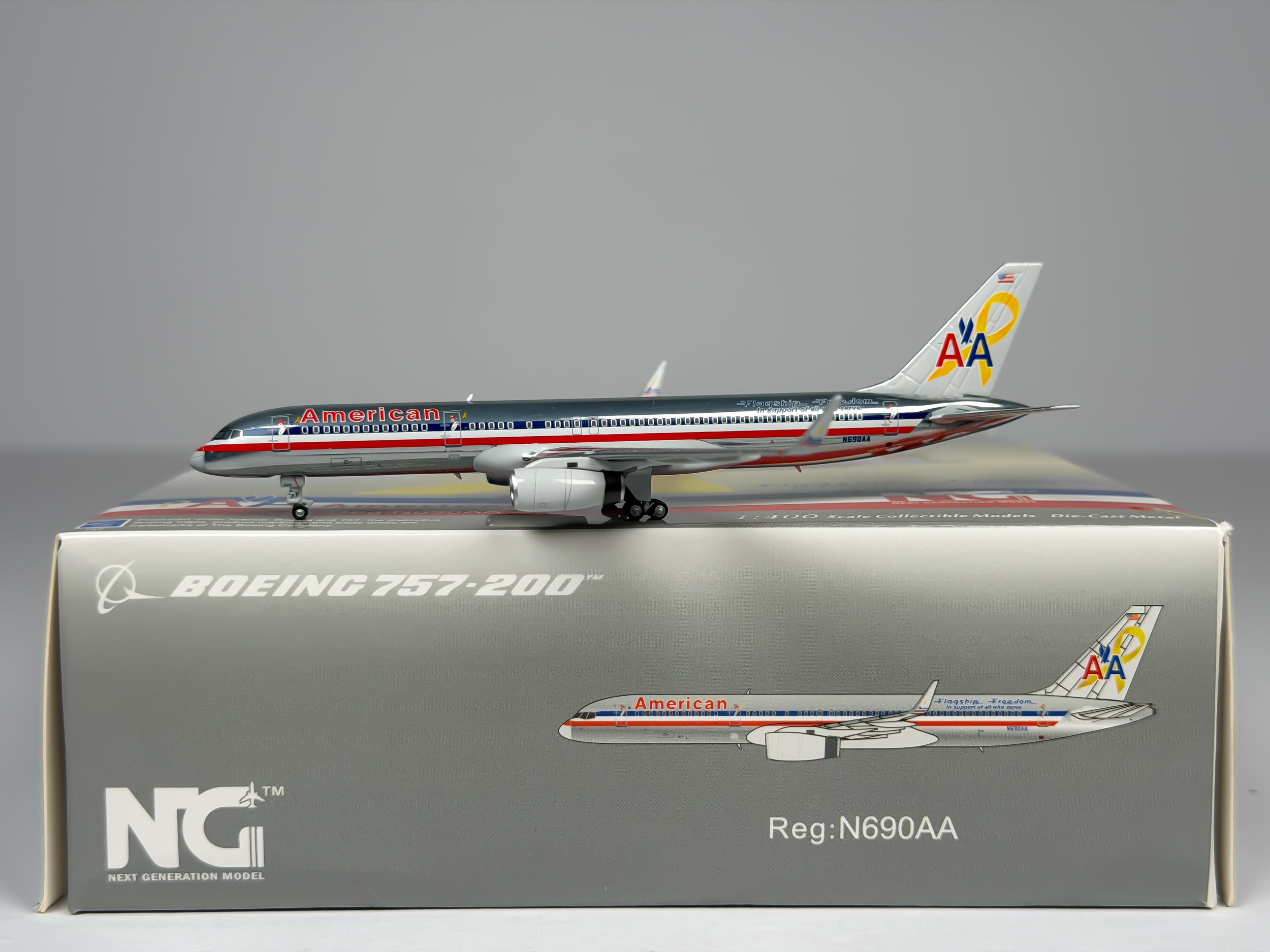 American Airlines Boeing 757-200 1:400 NG Models N690AA (53102)