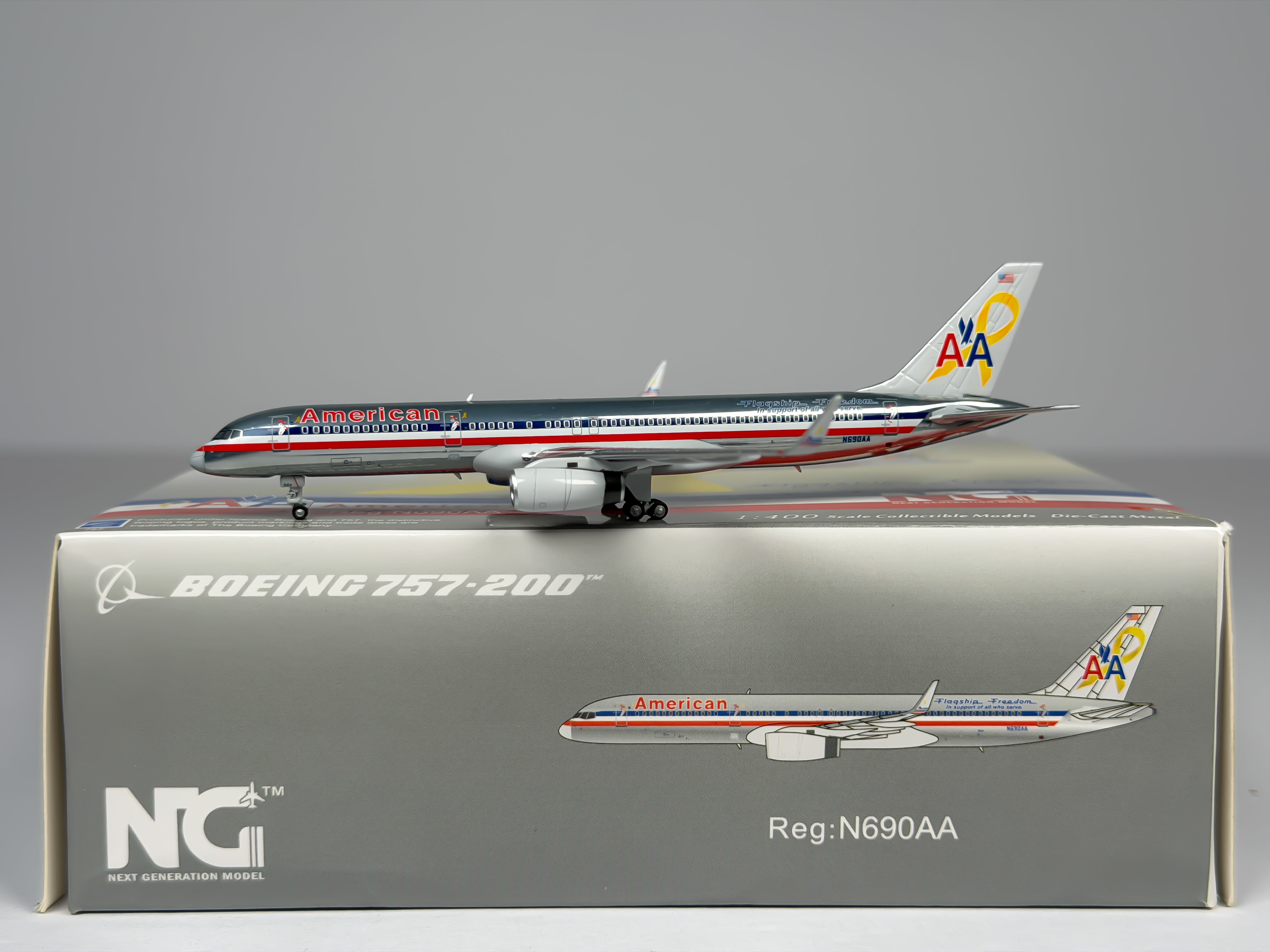 American Airlines Boeing 757-200 1:400 NG Models N690AA (53102)