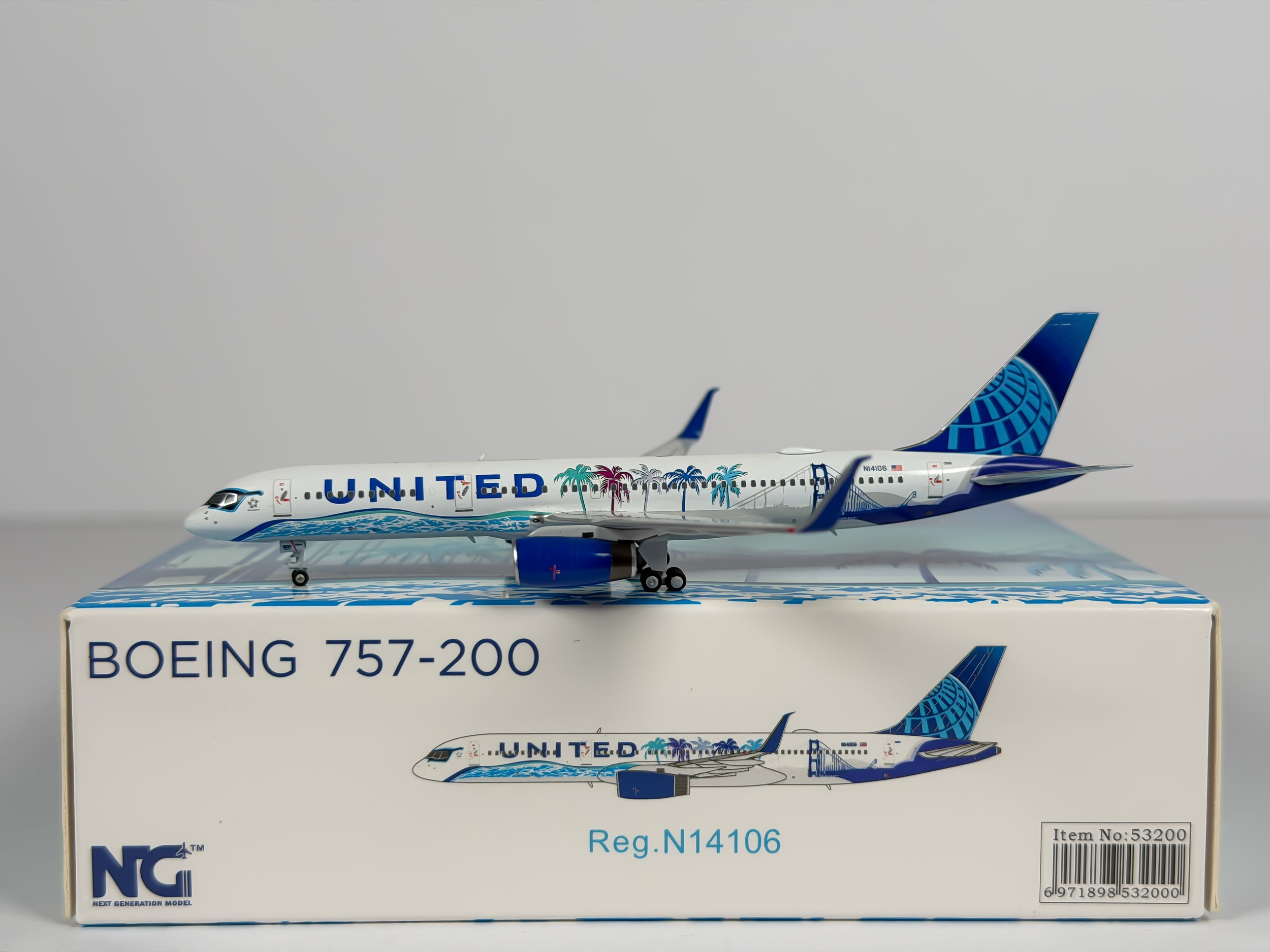 United Airlines Boeing 757-200 1:400 NG Models N14106 (53200)