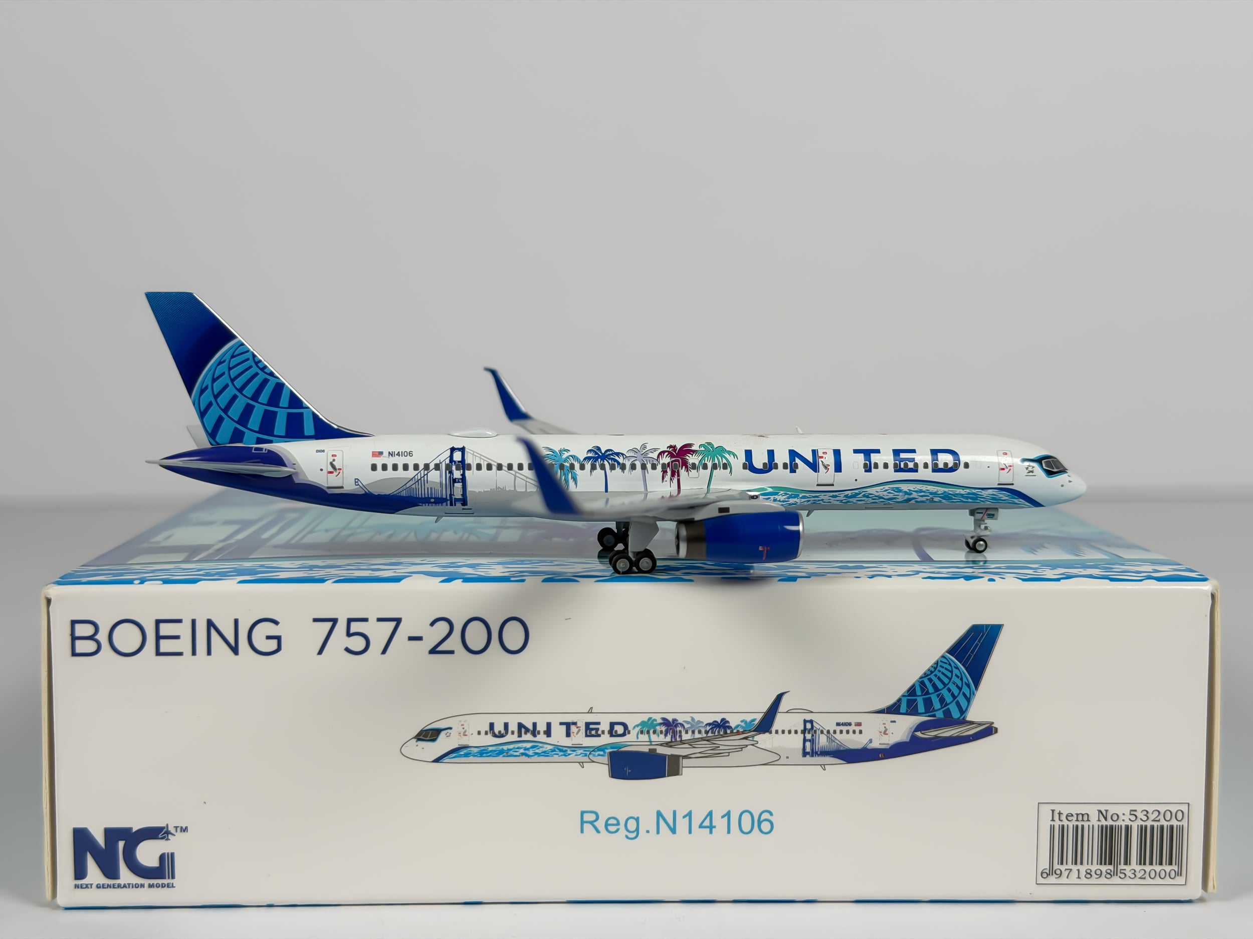 United Airlines Boeing 757-200 1:400 NG Models N14106 (53200)