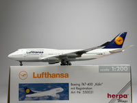 Lufthansa Boeing 747-400 1:200 Herpa D-ABVR (550031)