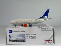 Scandinavian Airlines (SAS) Boeing 737-600 1:200 Herpa SE-DNM (550048)