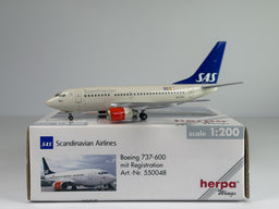 Scandinavian Airlines (SAS) Boeing 737-600 1:200 Herpa SE-DNM (550048)