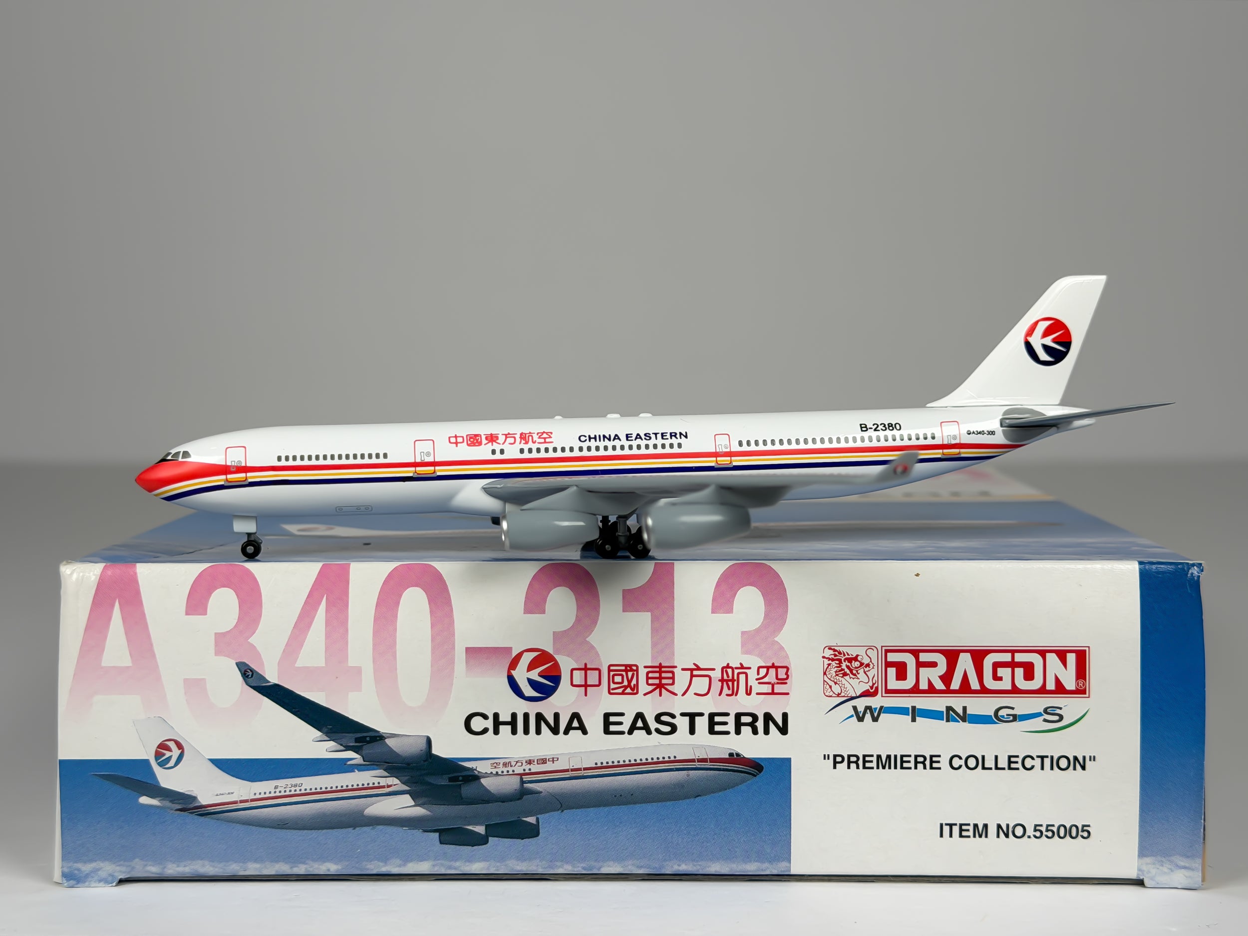 China Eastern Airlines Airbus A340-300 1:400 Dragon Wings B-2380 (55005)