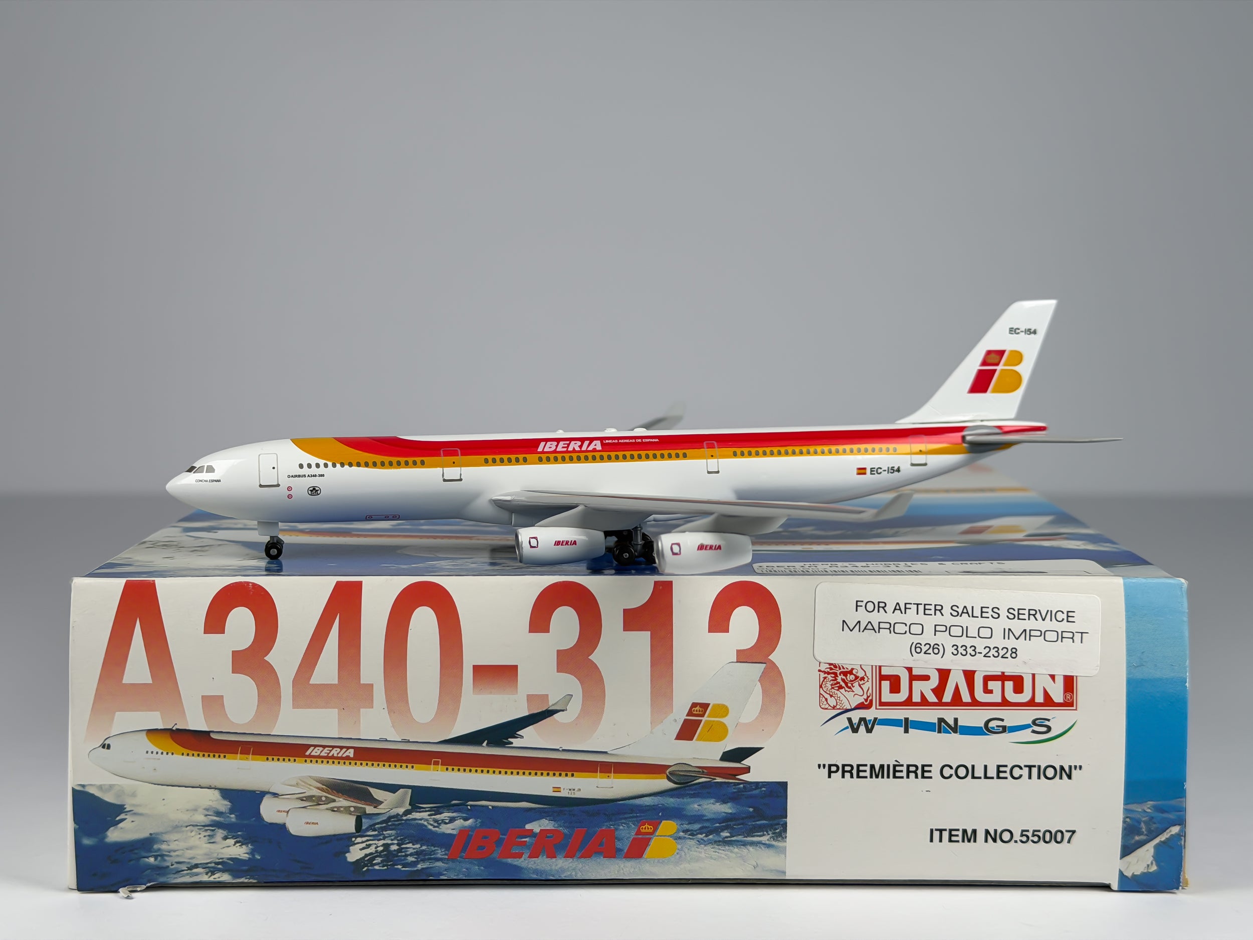 Iberia Airlines Airbus A340-300 1:400 Dragon Wings EC-154 (55007)