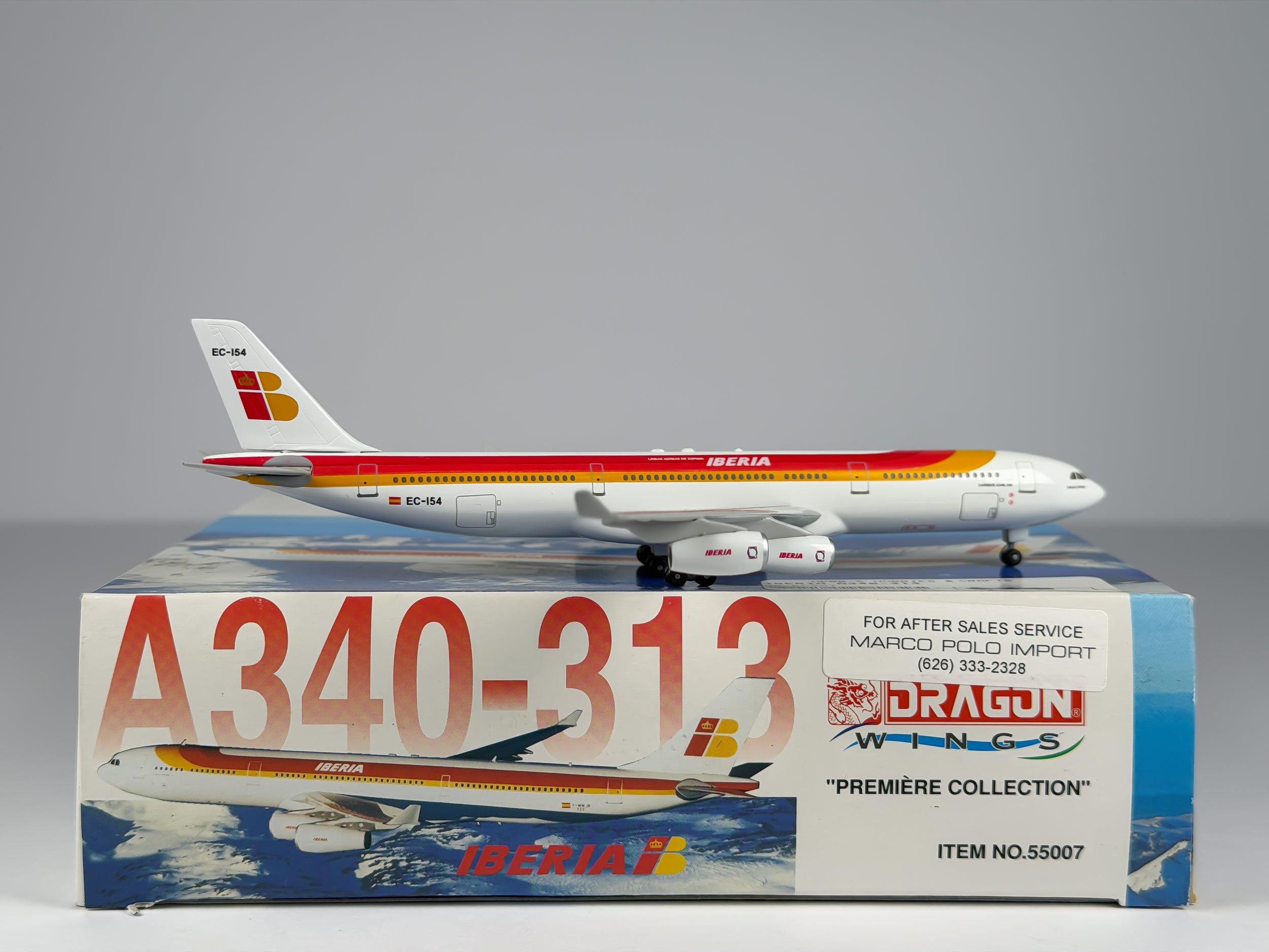 Iberia Airlines Airbus A340-300 1:400 Dragon Wings EC-154 (55007)