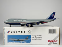United Airlines Boeing 747-400 1:200 Herpa N118UA (550161)