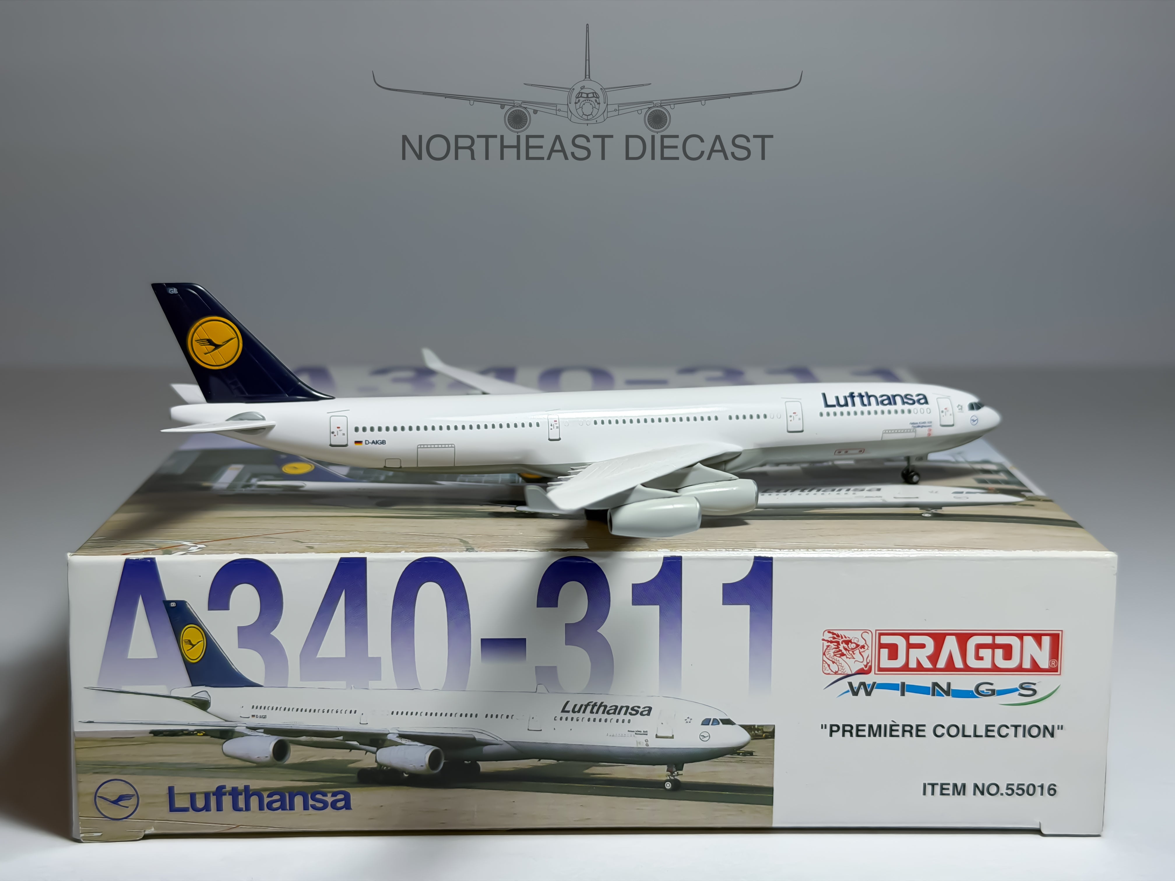 Lufthansa Airbus A340-300 1:400 Dragon Wings D-AIGB (55016)