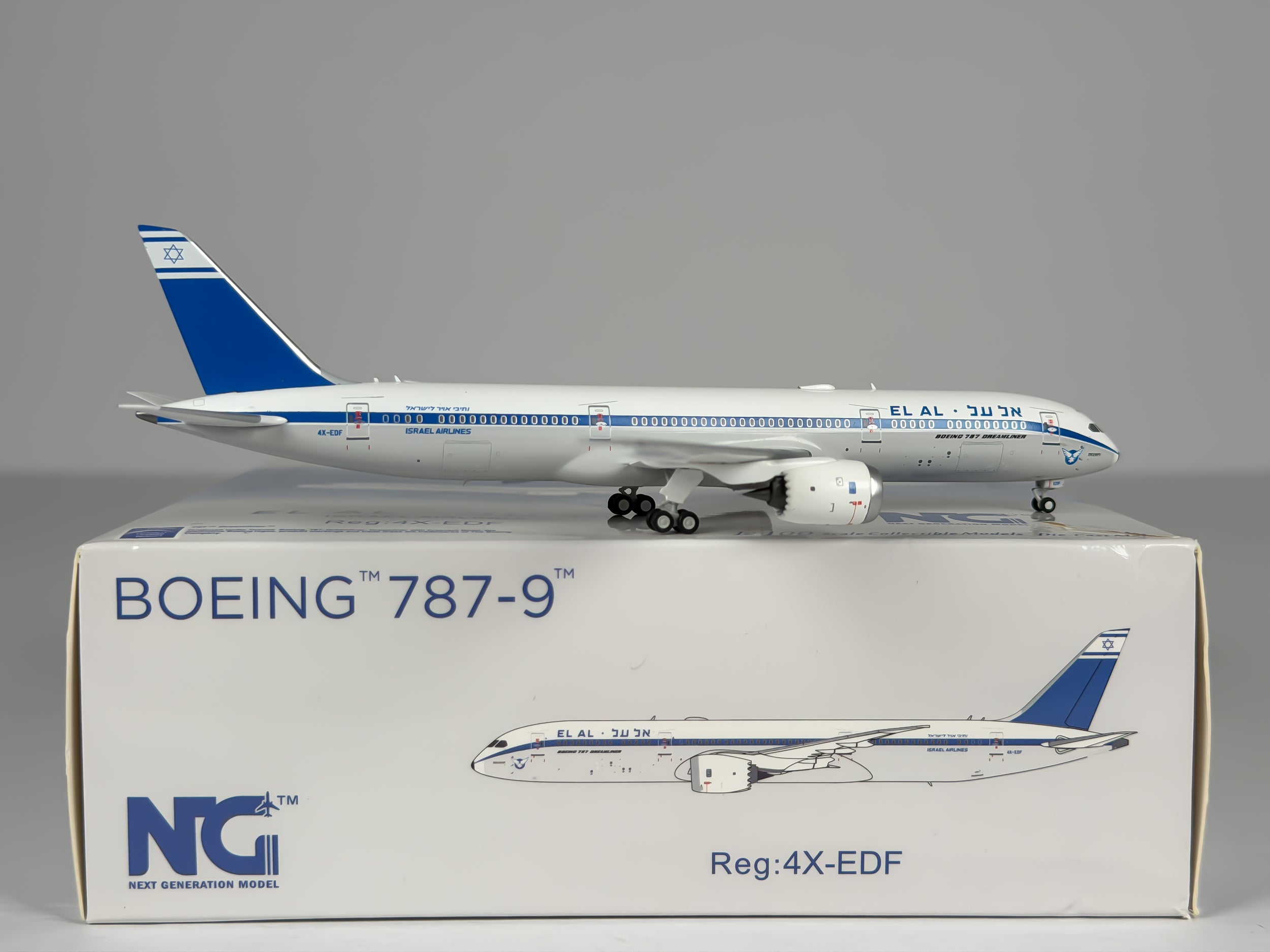 El Al Israel Airlines Boeing 787-9 1:400 NG Models 4X-EDF (55023)