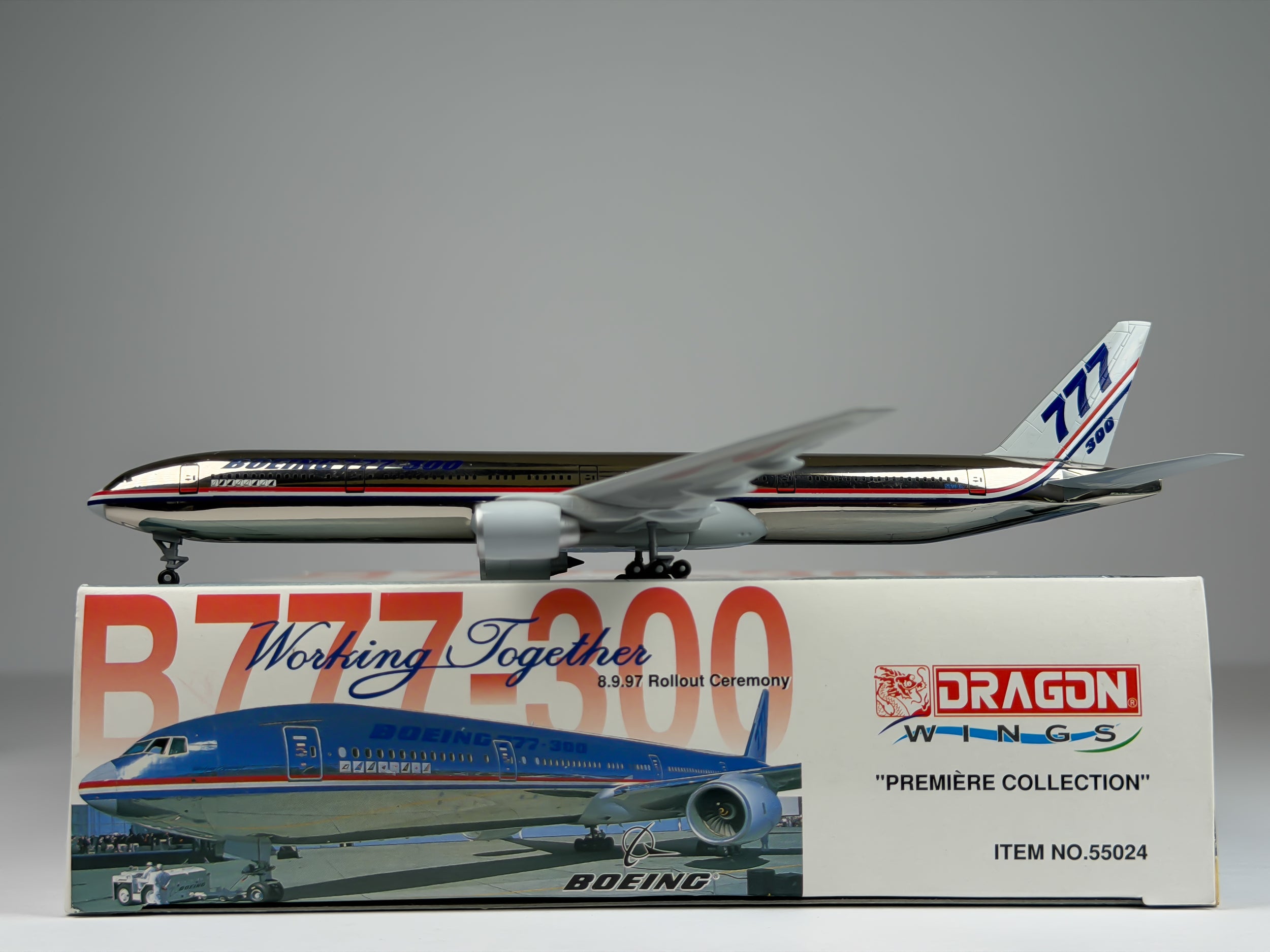 Boeing House Boeing 777-300 1:400 Dragon Wings N5014K (55024)