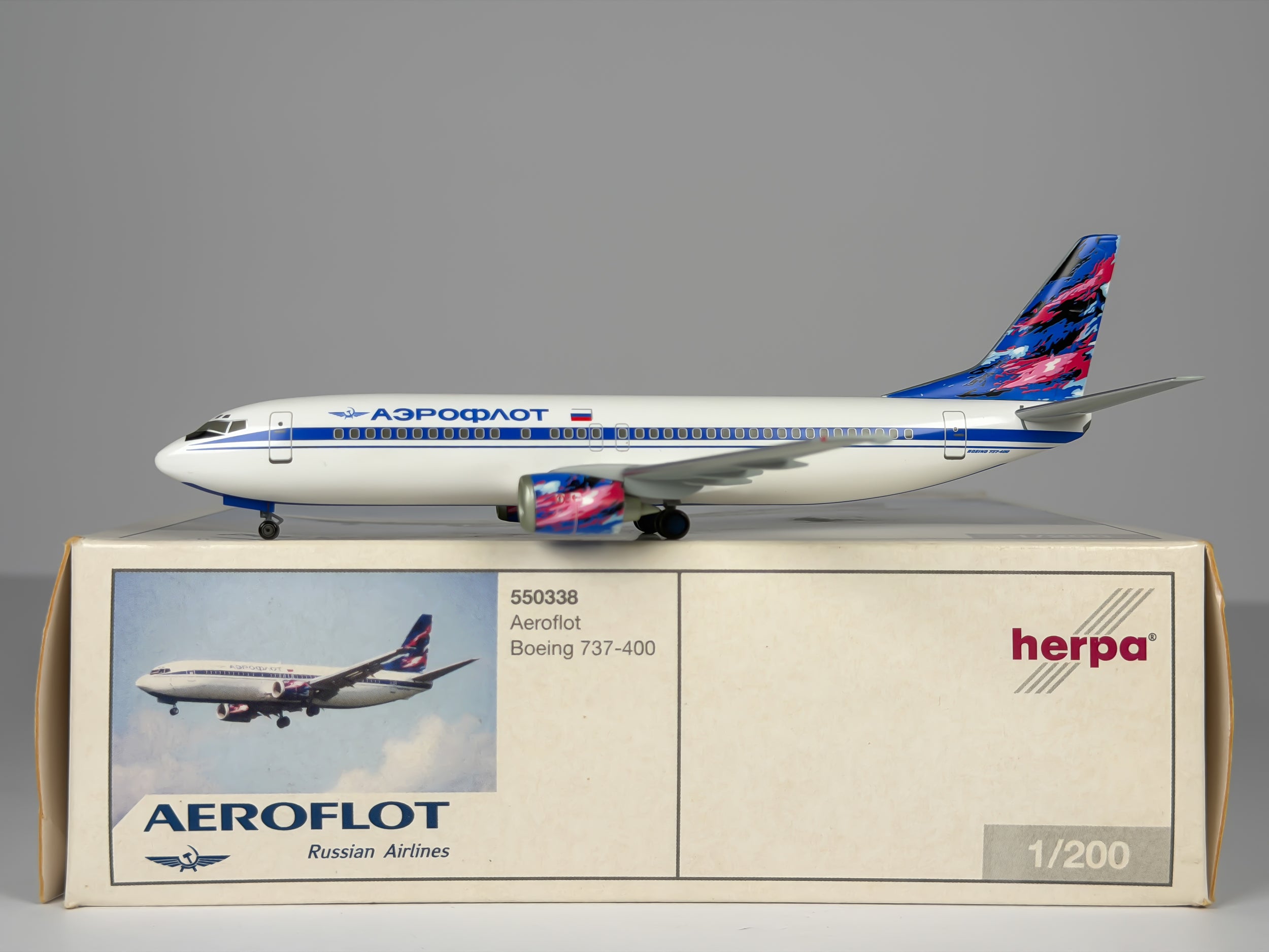 Aeroflot Boeing 737-400 1:200 Herpa (550338)