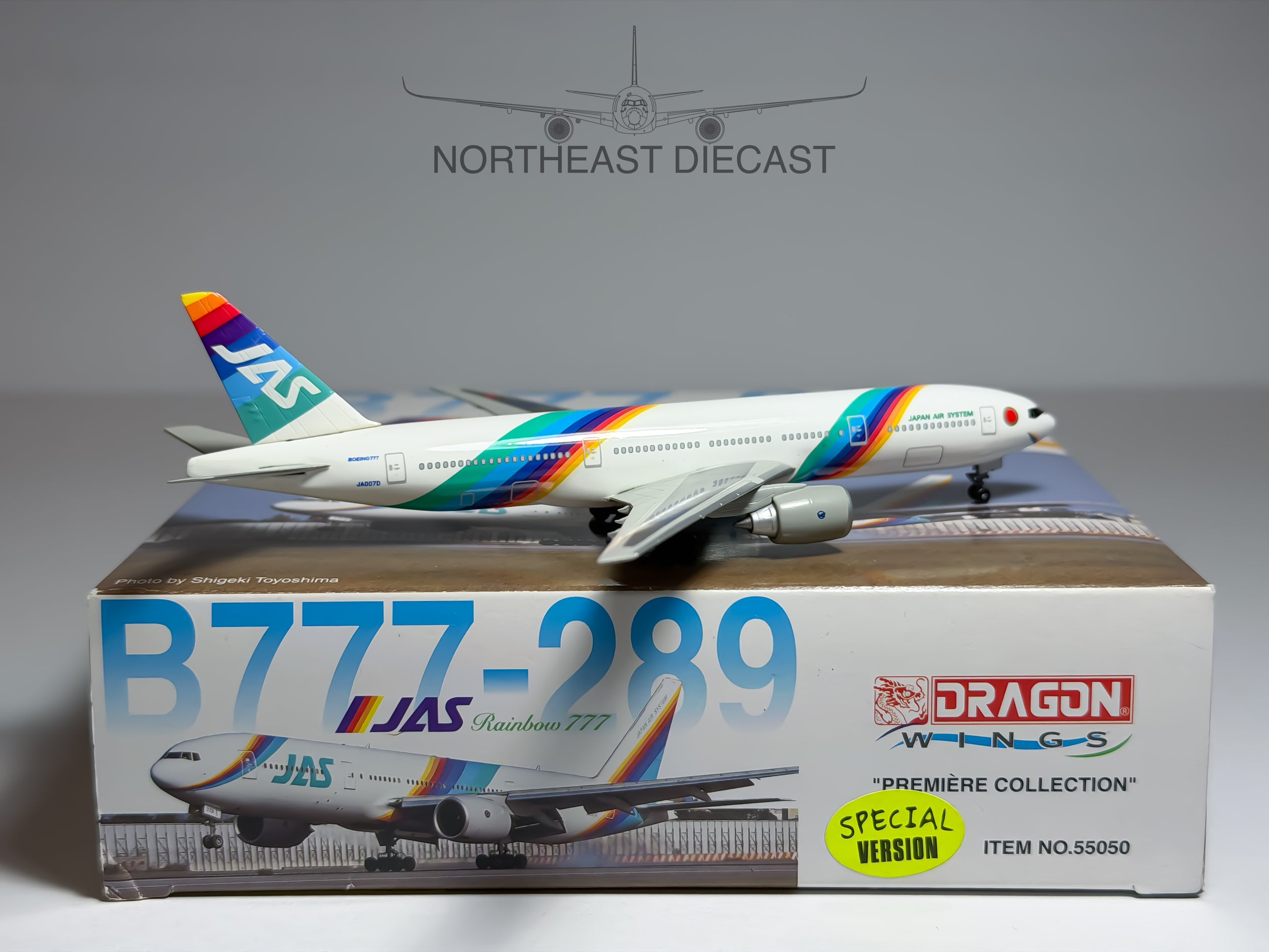 Japan Air System (JAS) Boeing 777-200 1:400 Dragon Wings JA007D (55050)