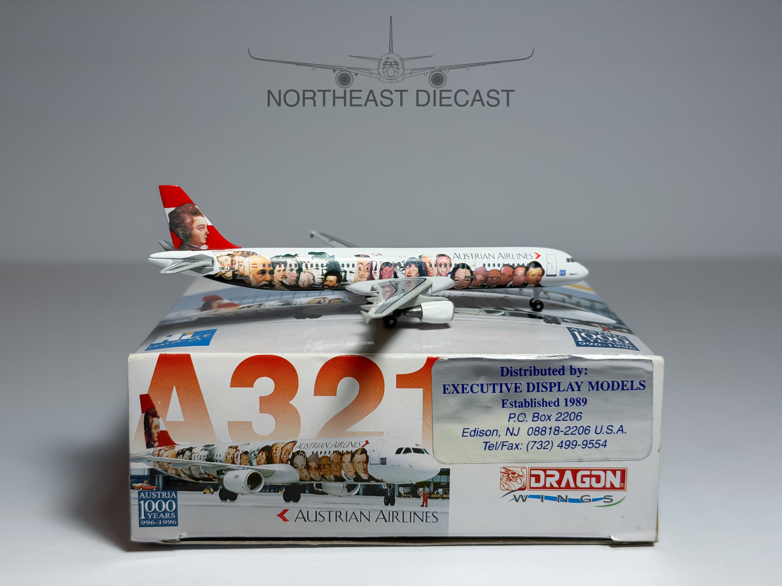 Austrian Airlines Airbus A321 1:400 Dragon Wings OE-LBB (55055)