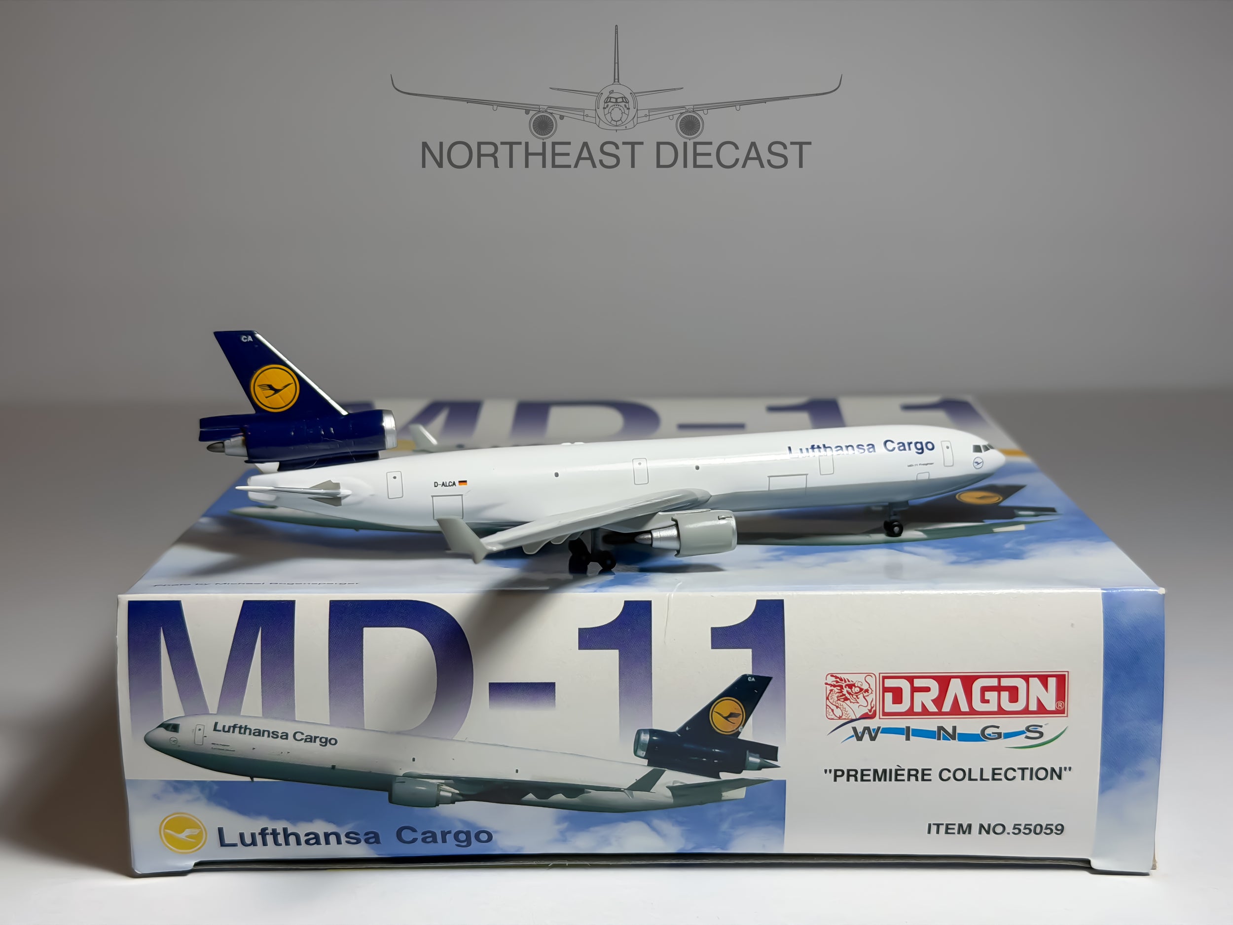 Lufthansa Cargo McDonnell Douglas MD-11 1:400 Dragon Wings D-ALCA (55059)
