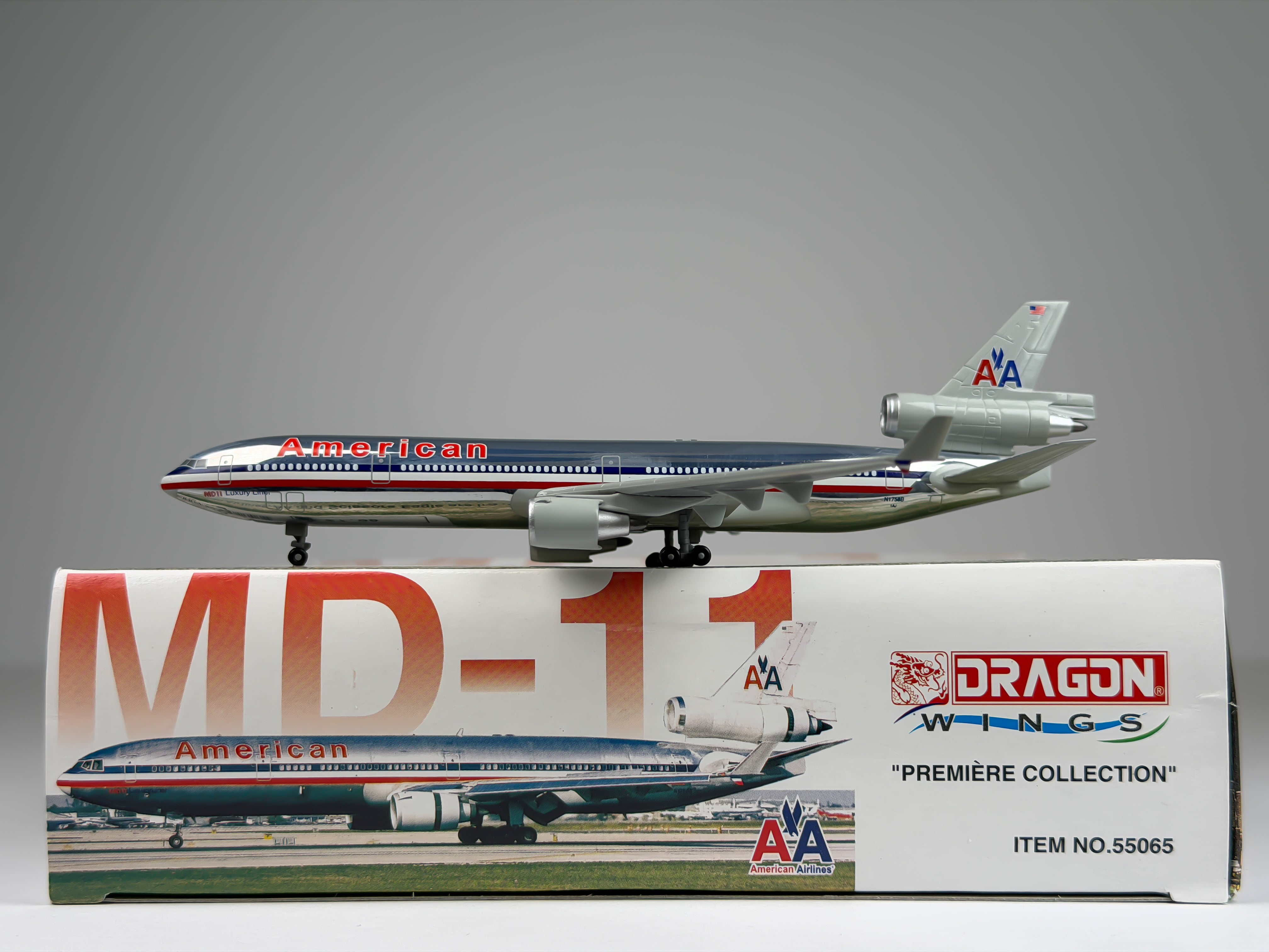 American Airlines McDonnell Douglas MD-11 1:400 Dragon Wings N1758B (55065)