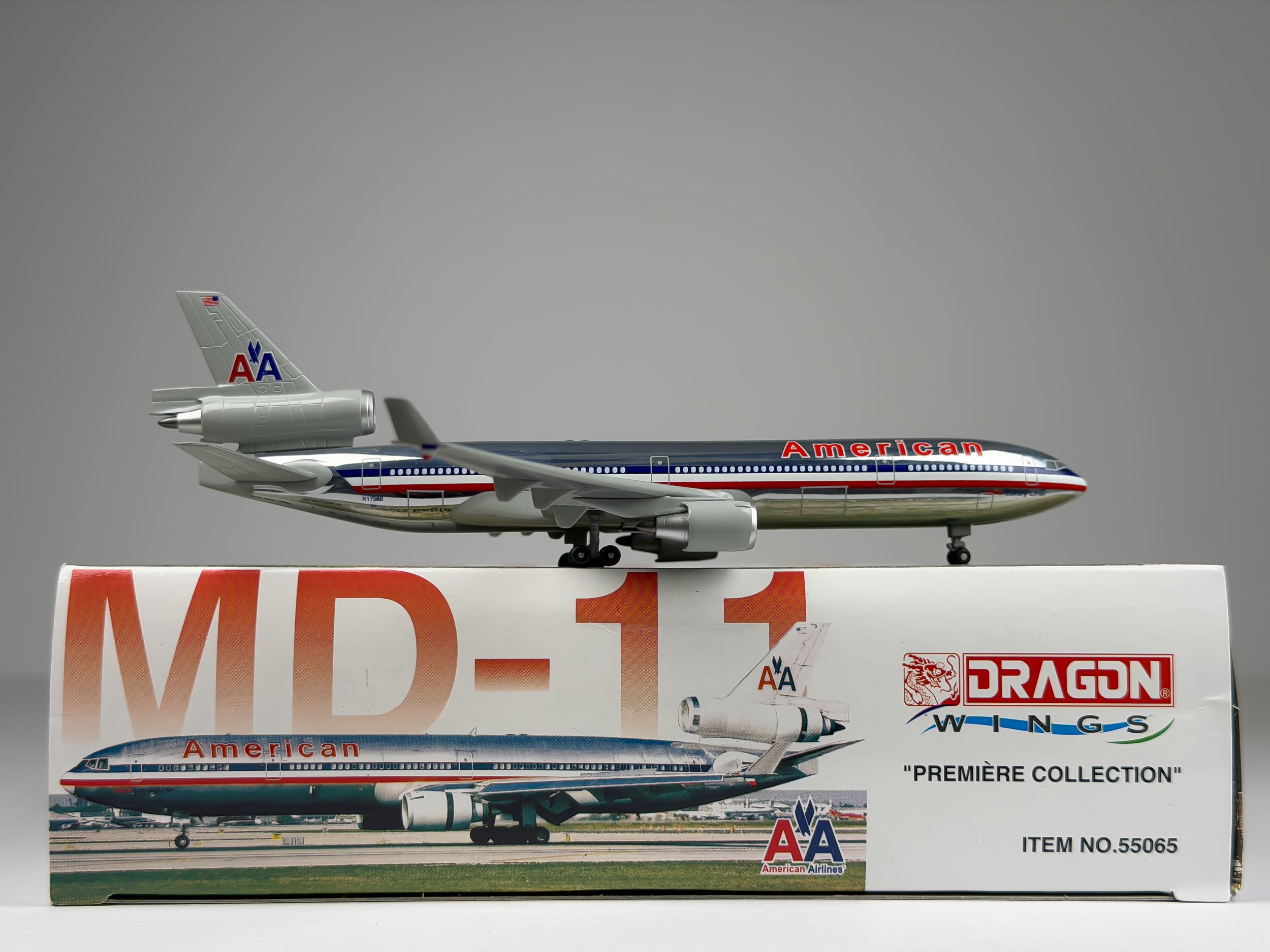 American Airlines McDonnell Douglas MD-11 1:400 Dragon Wings N1758B (55065)