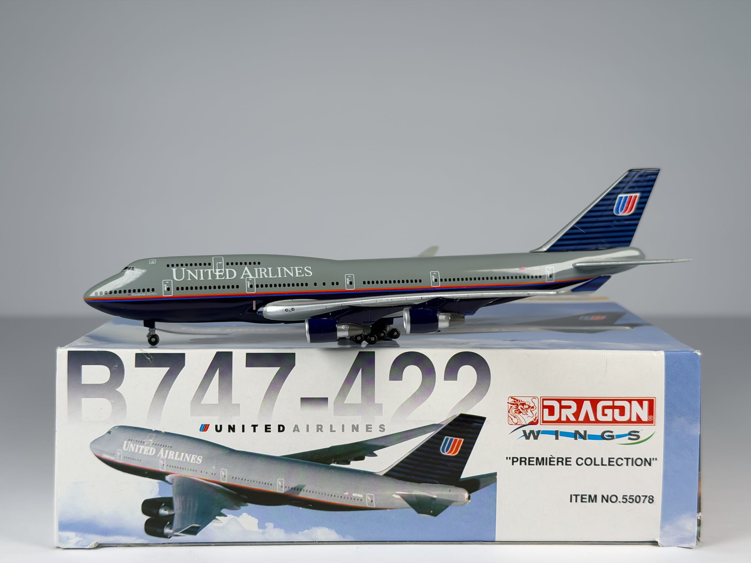 United Airlines Boeing 747-400 1:400 Dragon Wings N176UA (55078)
