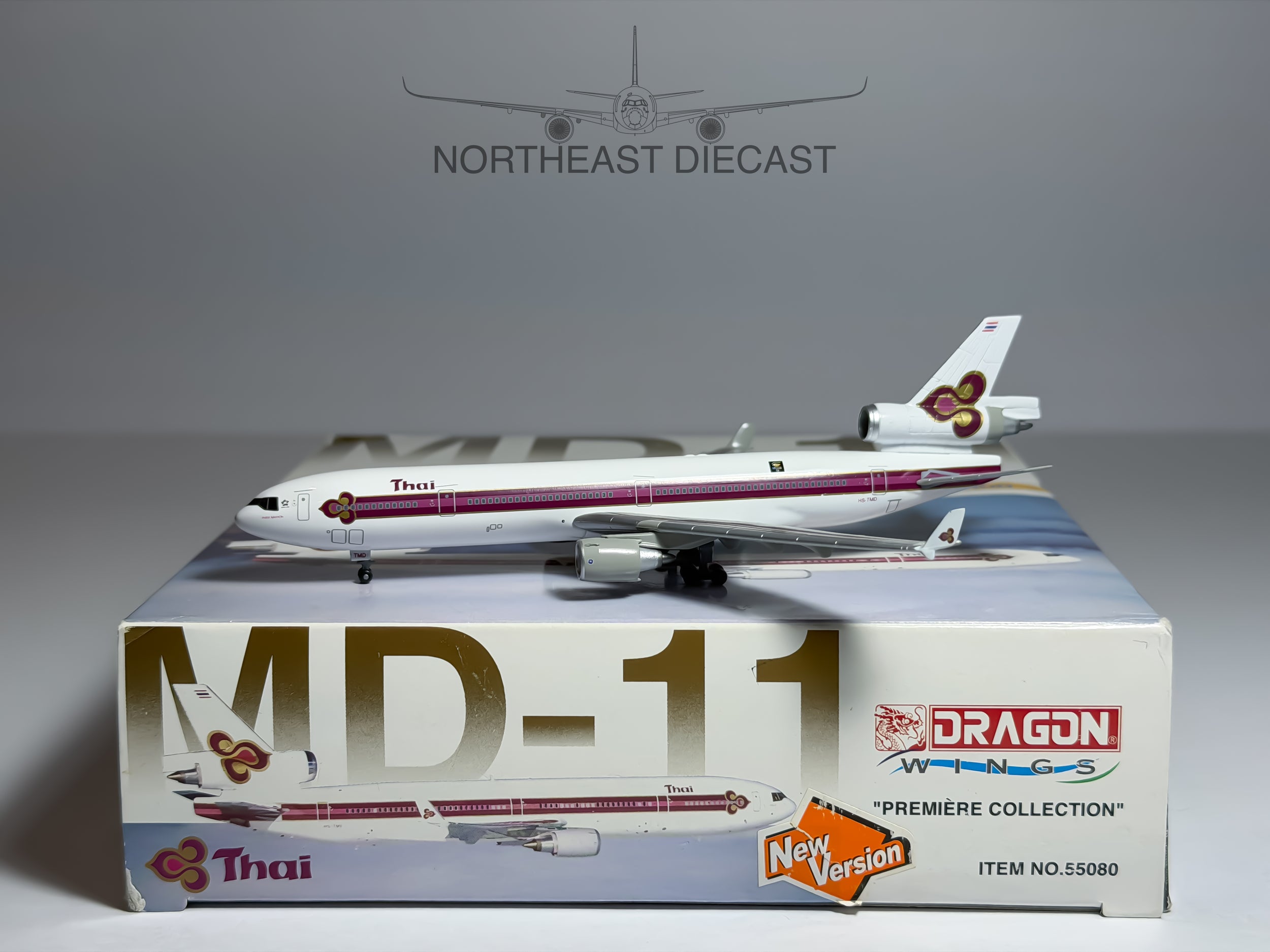 Thai Airways McDonnell Douglas MD-11 1:400 Dragon Wings HS-TMD (55080)