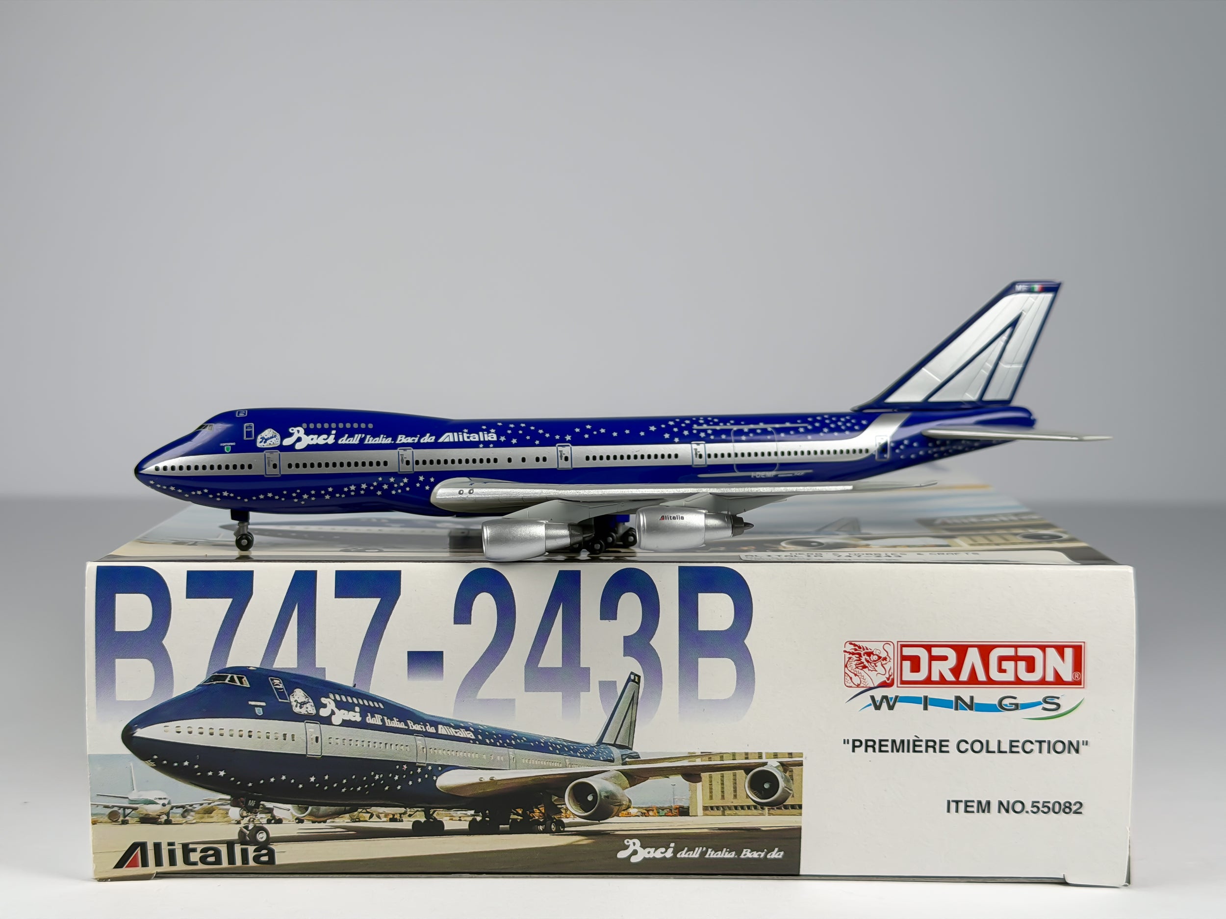 Alitalia Boeing 747-200 1:400 Dragon Wings I-DEMF (55082)