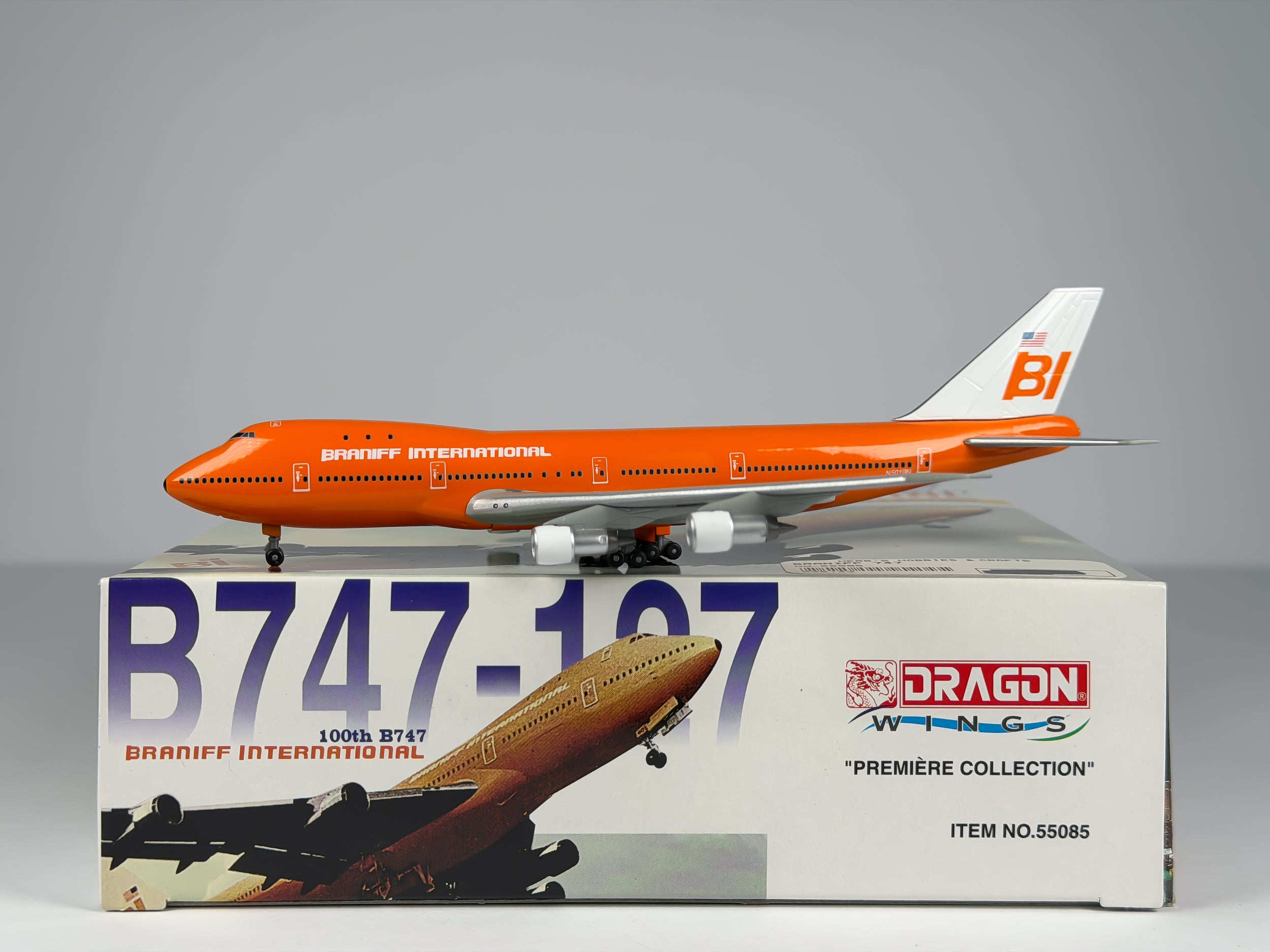 Braniff International Boeing 747-100 1:400 Dragon Wings N501BN (55085)