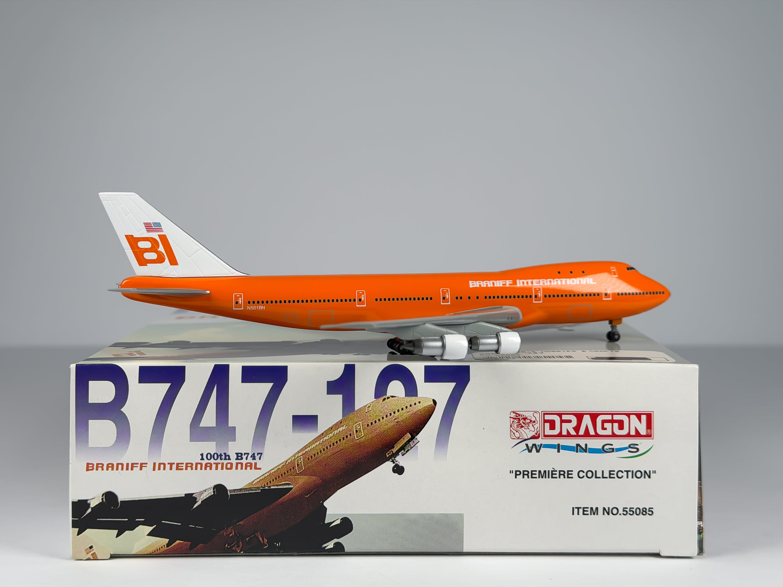 Braniff International Boeing 747-100 1:400 Dragon Wings N501BN (55085)