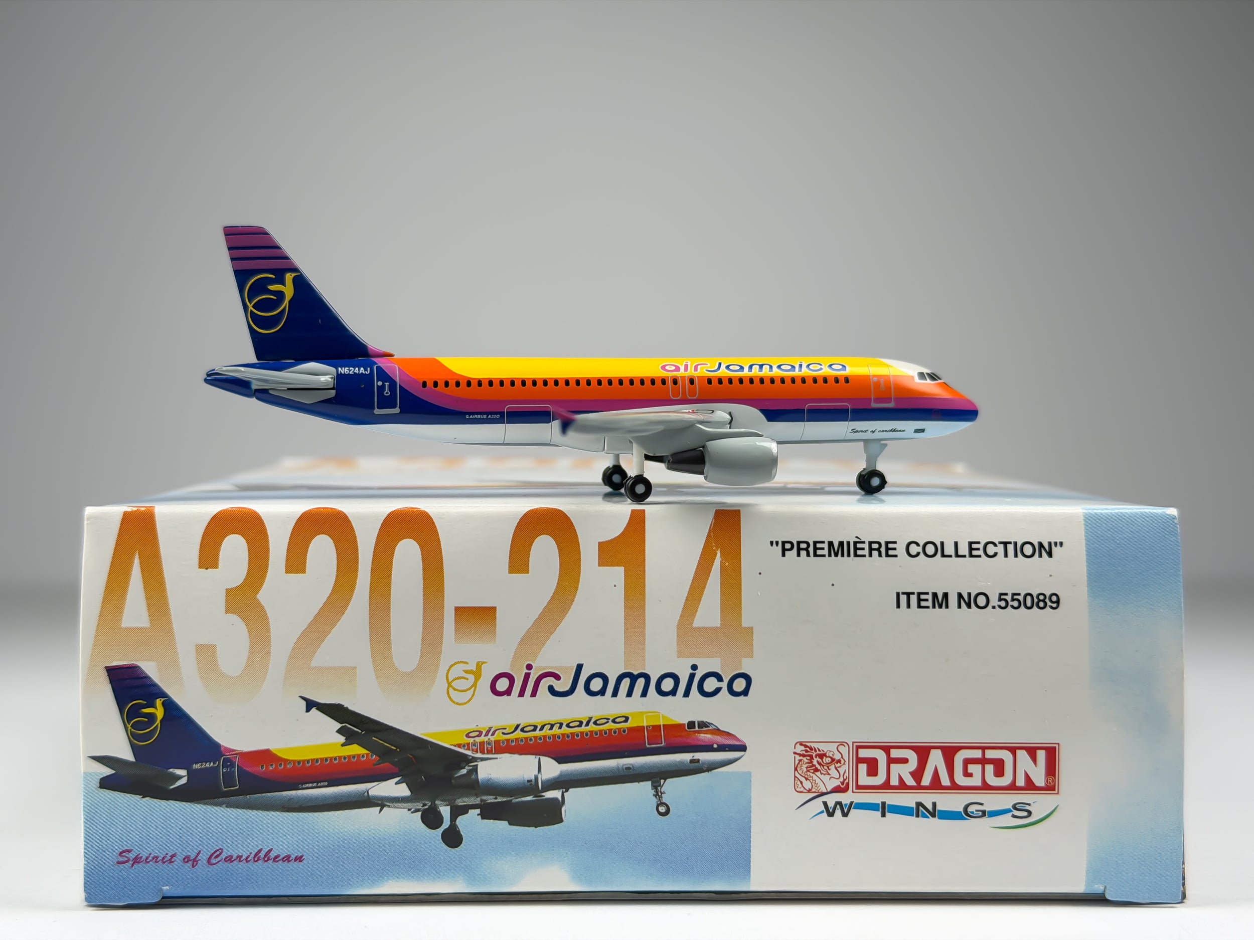 Air Jamaica Airbus A320 1:400 Dragon Wings N624AJ (55089)