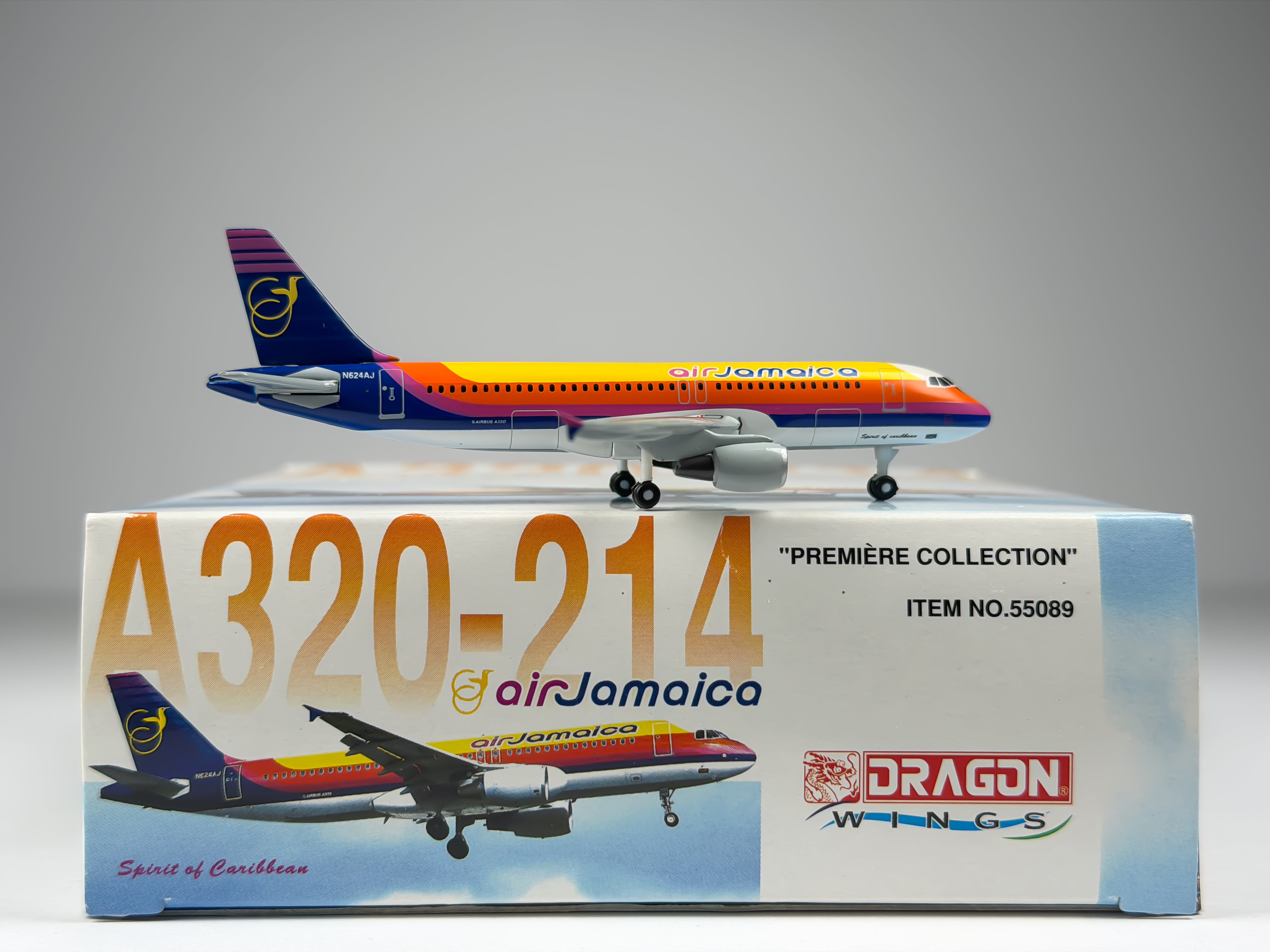 Air Jamaica Airbus A320 1:400 Dragon Wings N624AJ (55089)