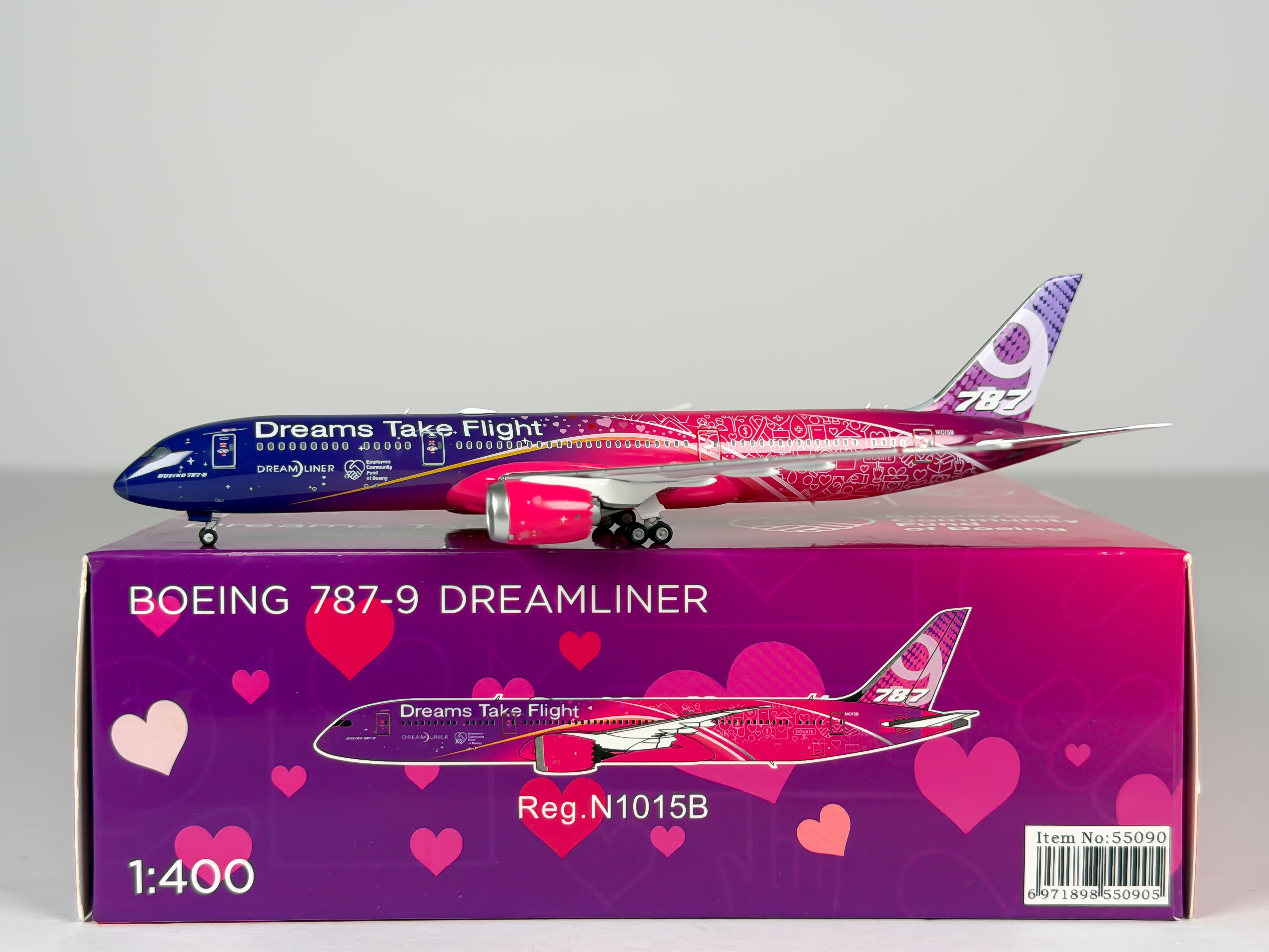 Boeing House Boeing 787-9 1:400 NG Models N1015B (55090)