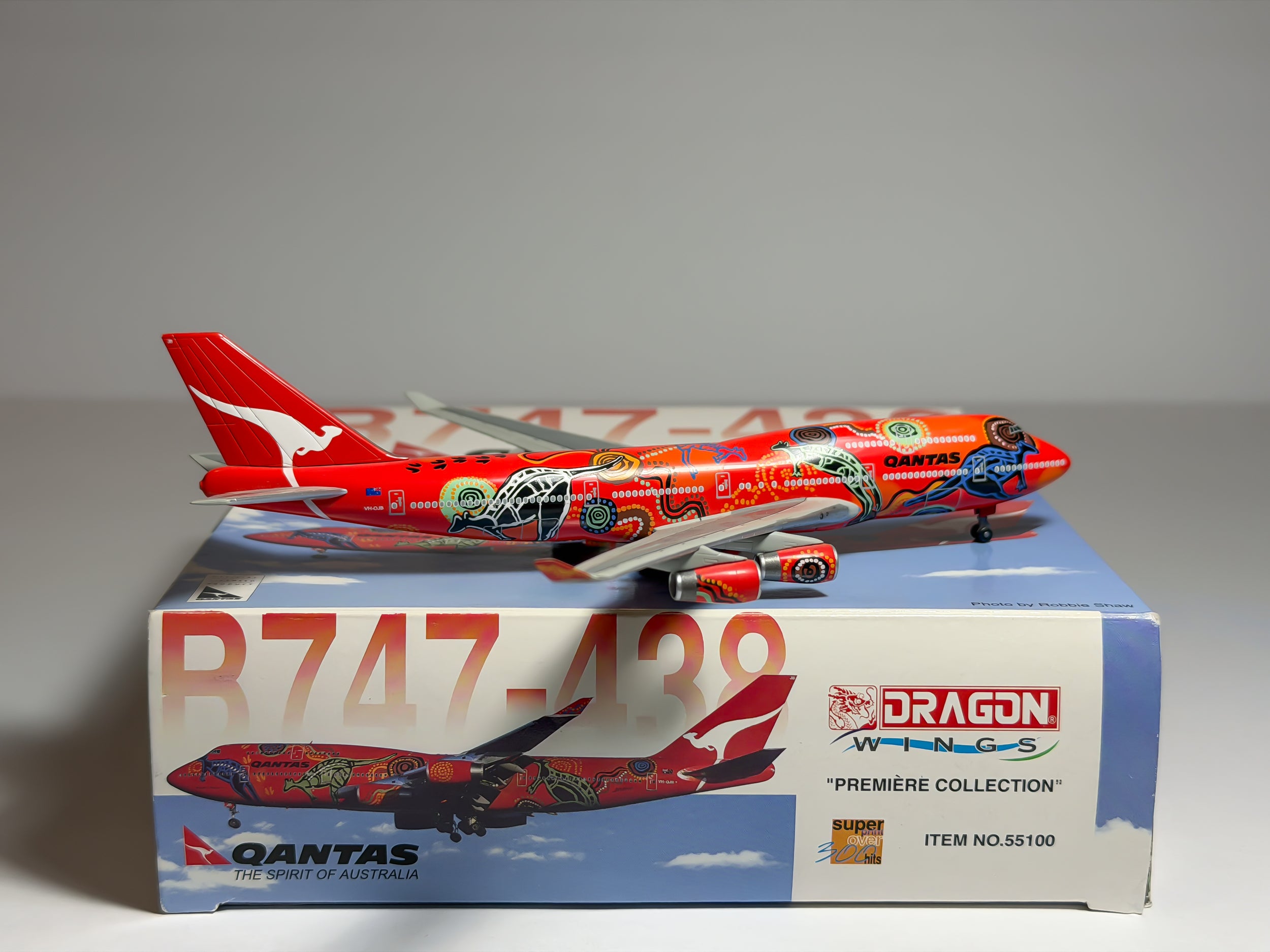Qantas Airways Boeing 747-400 1:400 Dragon Wings VH-OJB (55100)
