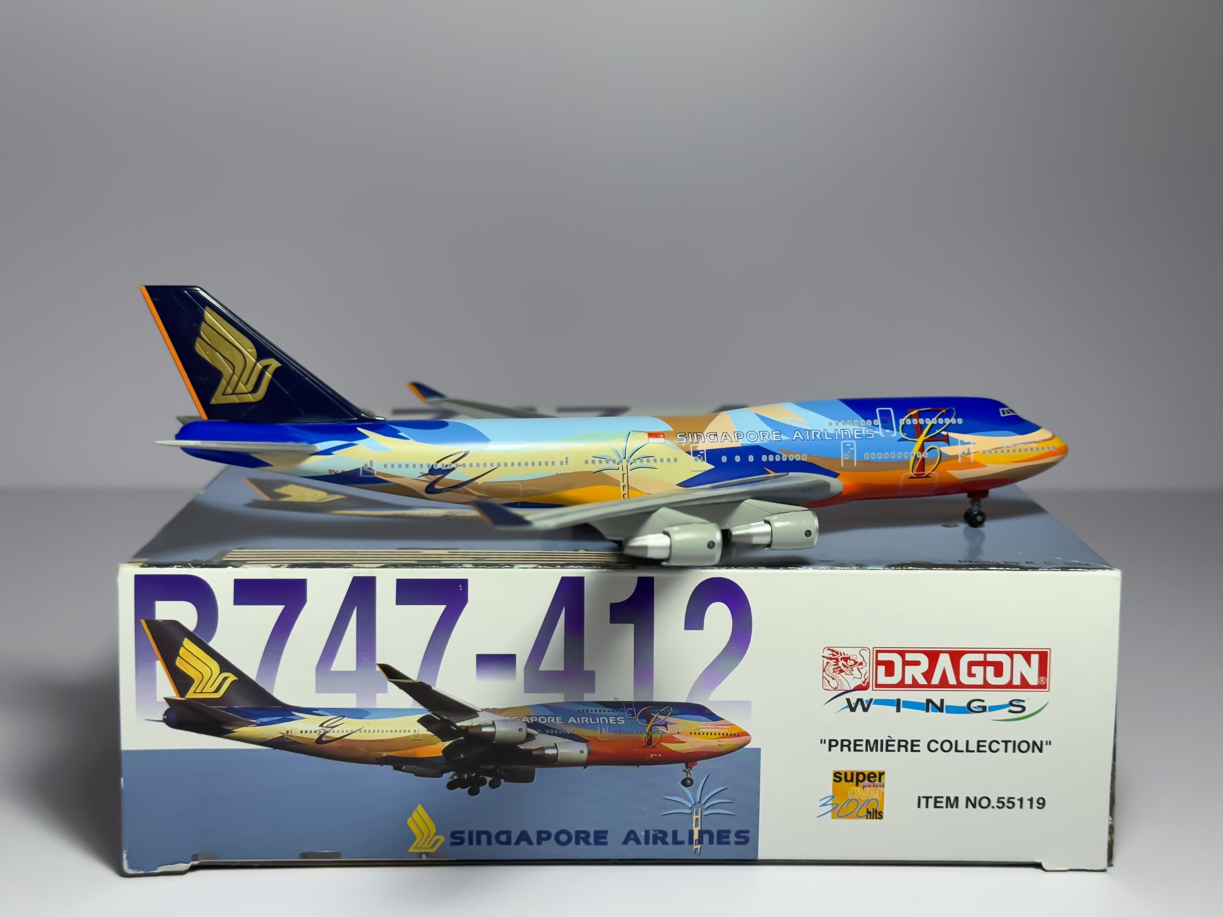 Singapore Airlines Boeing 747-400 1:400 Dragon Wings 9V-SPL (55119)