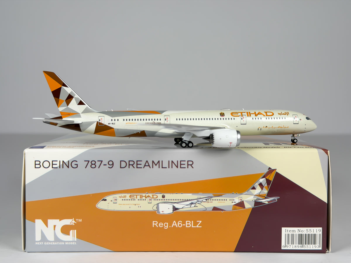 Etihad Airways Boeing 787-9 1:400 NG Models A6-BLZ (55119)