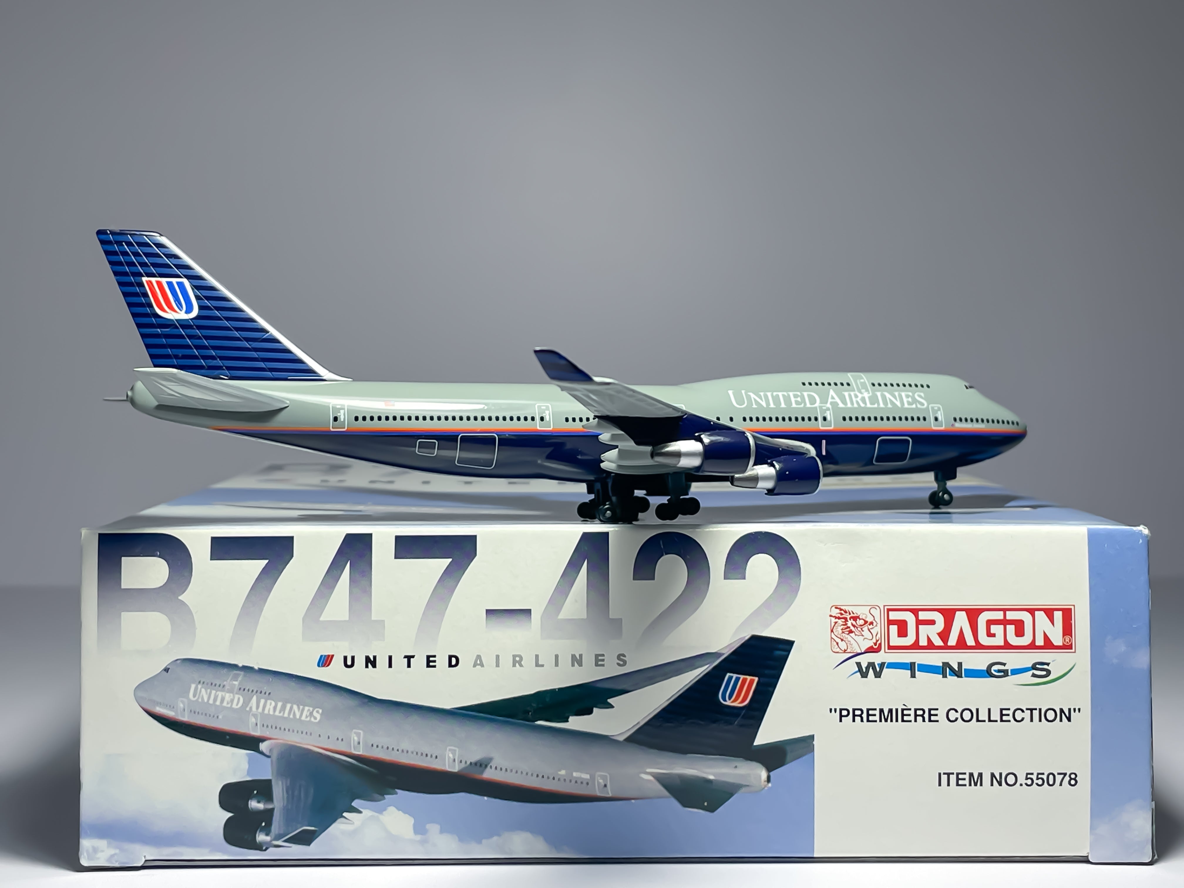 United Airlines Boeing 747-400 1:400 Dragon Wings N178UA (55120)