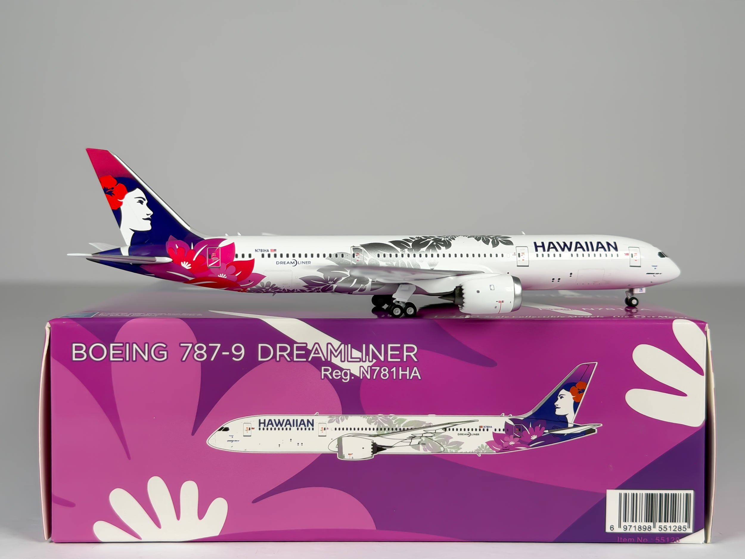 Hawaiian Airlines Boeing 787-9 1:400 NG Models N781HA (55128)