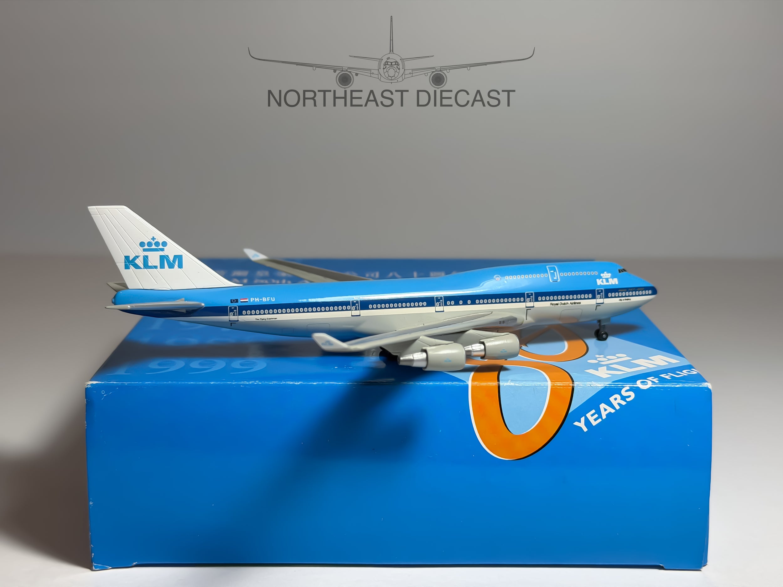 KLM Royal Dutch Boeing 747-400M 1:400 Dragon Wings PH-BFU (55128)