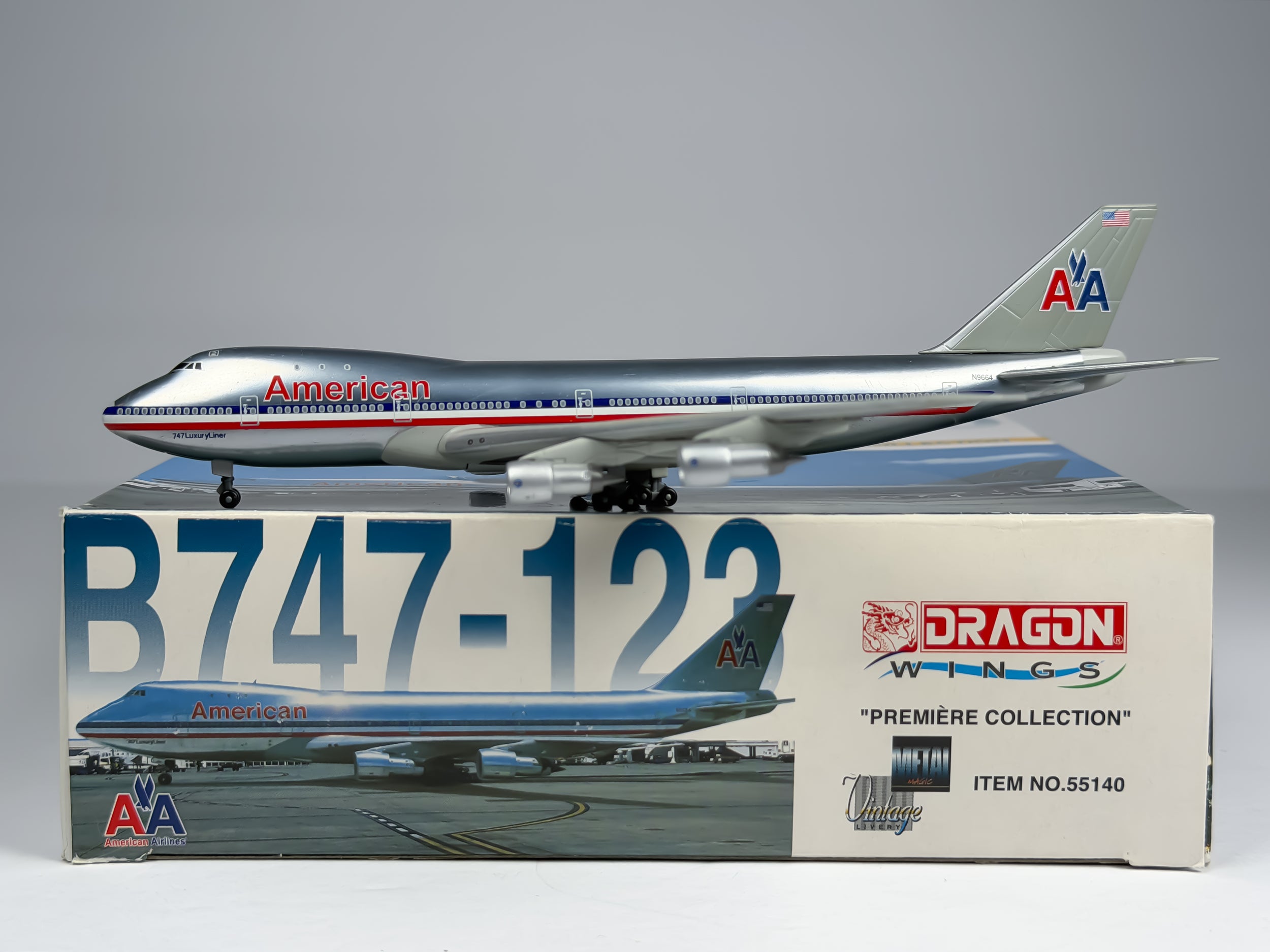 American Airlines Boeing 747-100 1:400 Dragon Wings N9664 (55140)