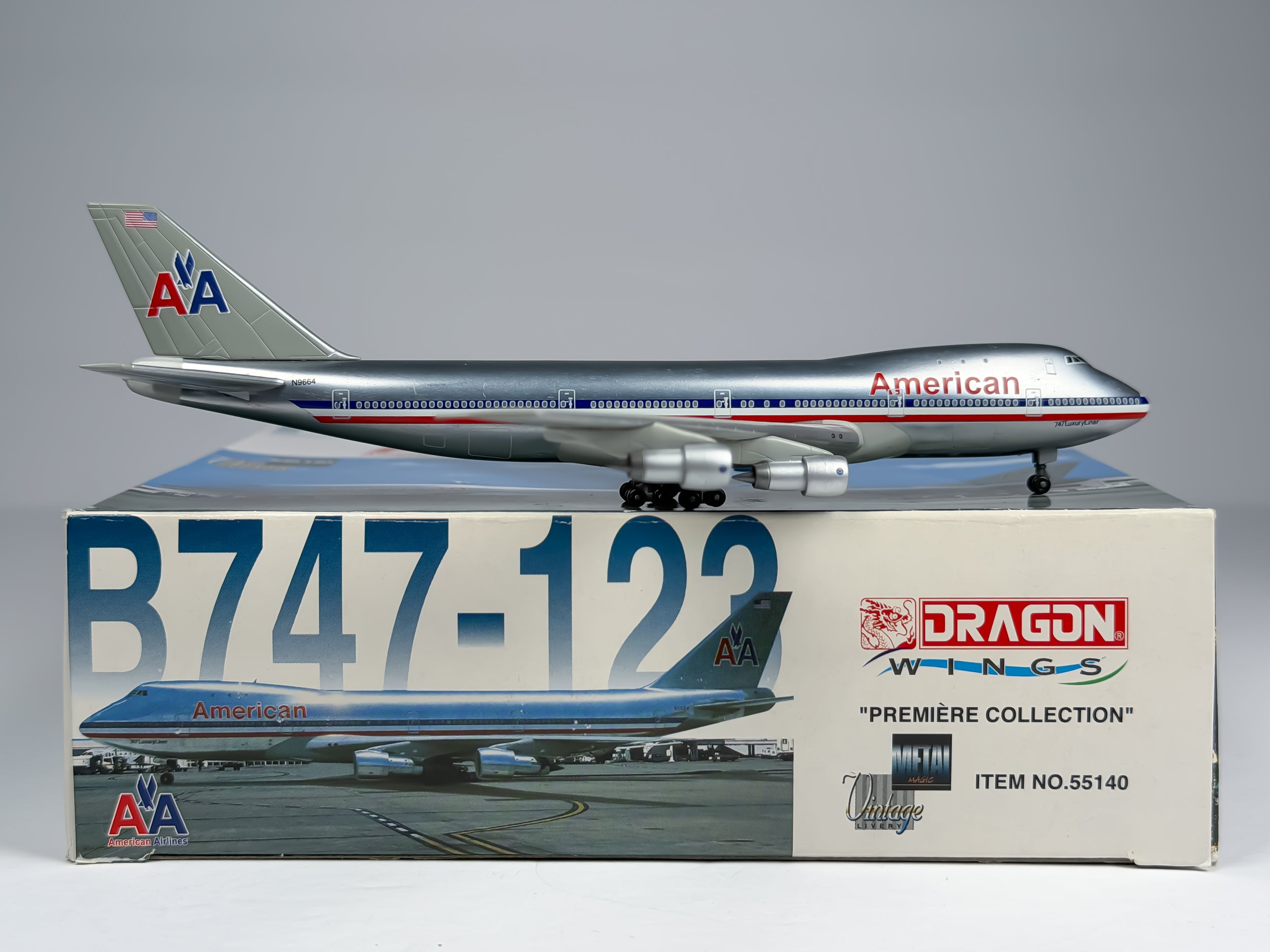 American Airlines Boeing 747-100 1:400 Dragon Wings N9664 (55140)