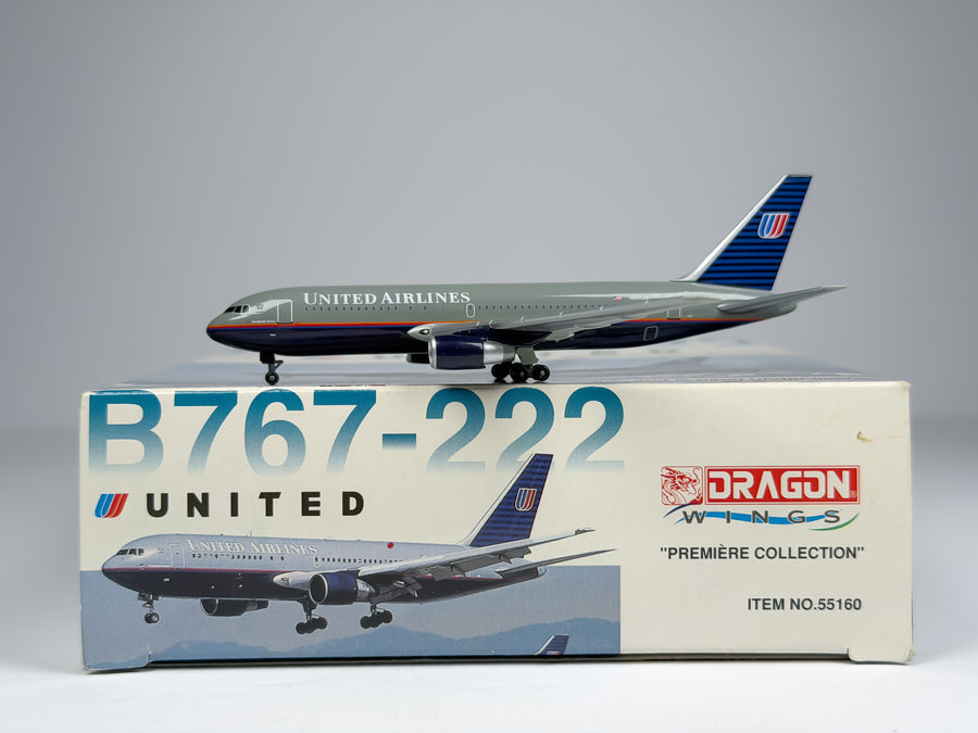 United Airlines Boeing 767-200 1:400 Dragon Wings N604UA (55160)