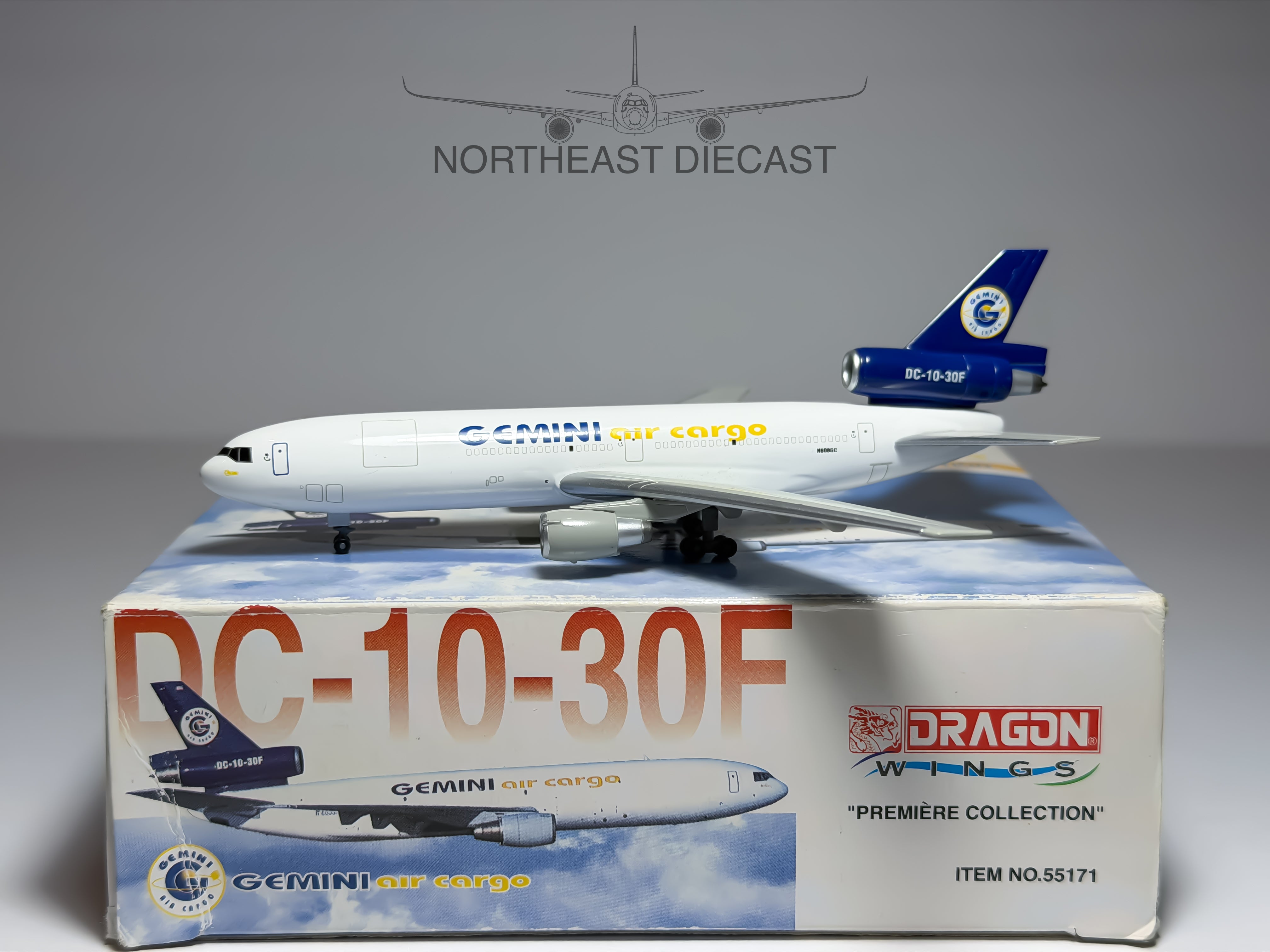 Gemini Air Cargo McDonnell Douglas DC-10-30F 1:400 Dragon Wings N608GC (55171)