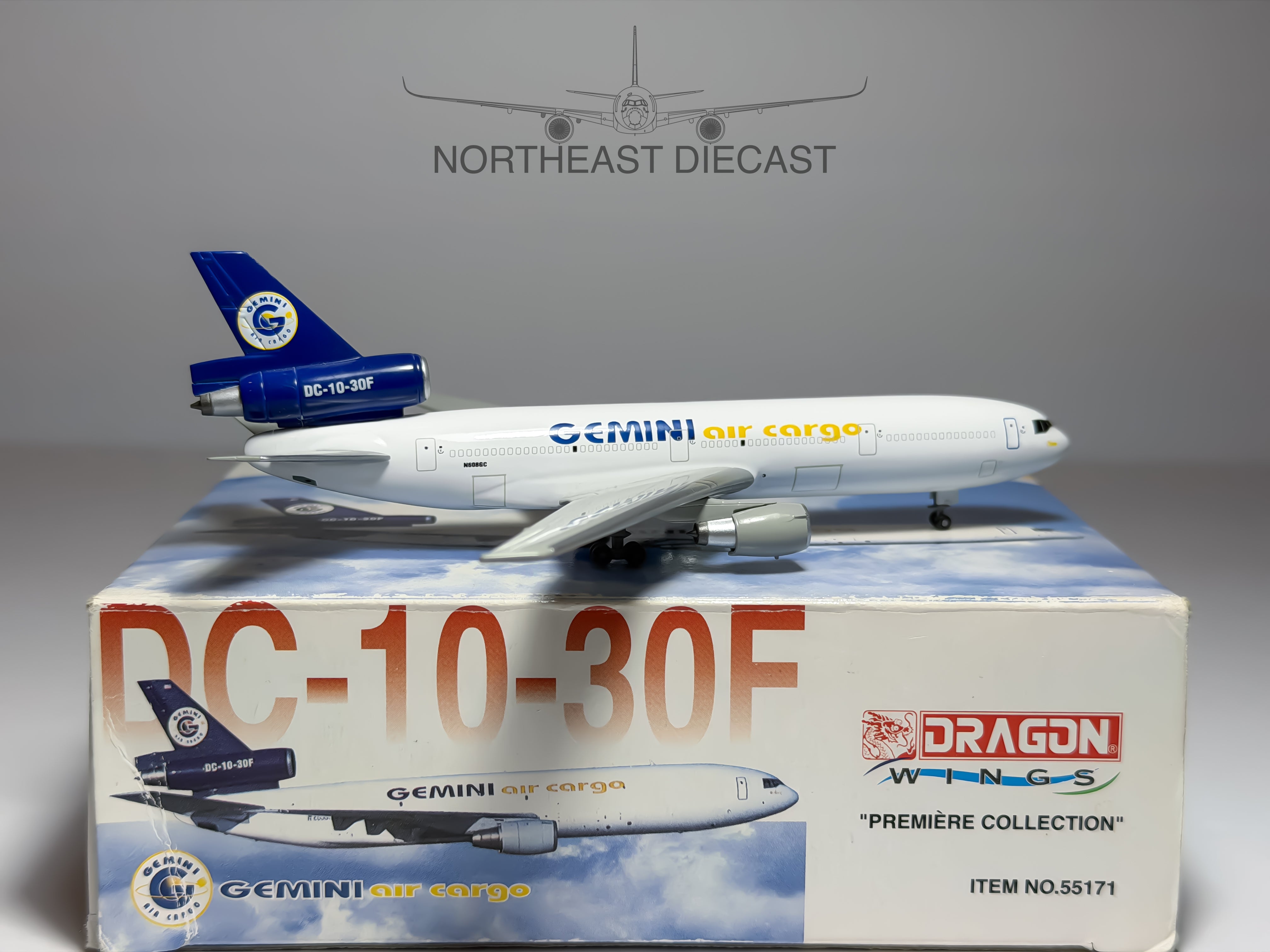 Gemini Air Cargo McDonnell Douglas DC-10-30F 1:400 Dragon Wings N608GC (55171)